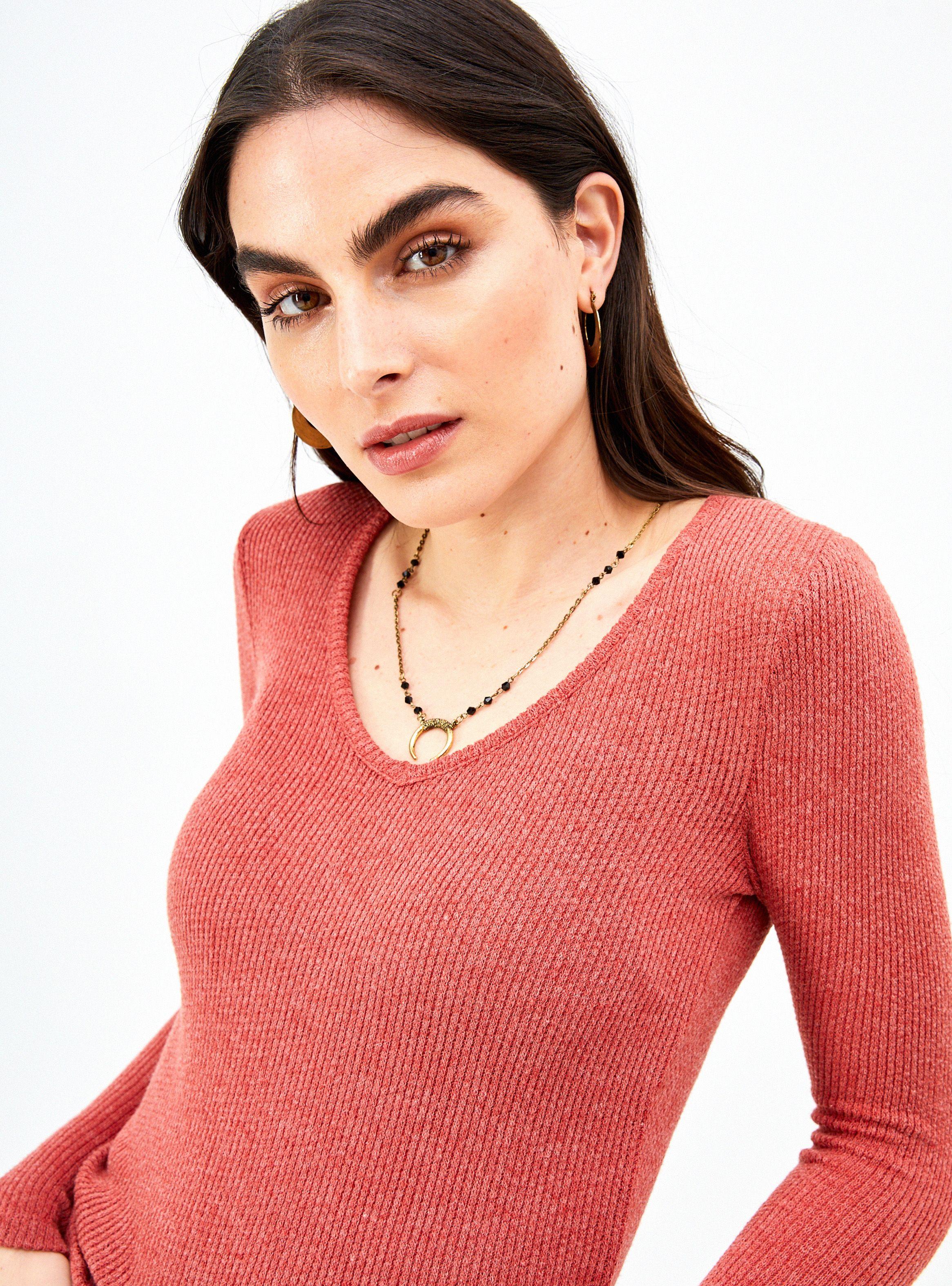 Polera Manga Larga Waffle Umbrale-2