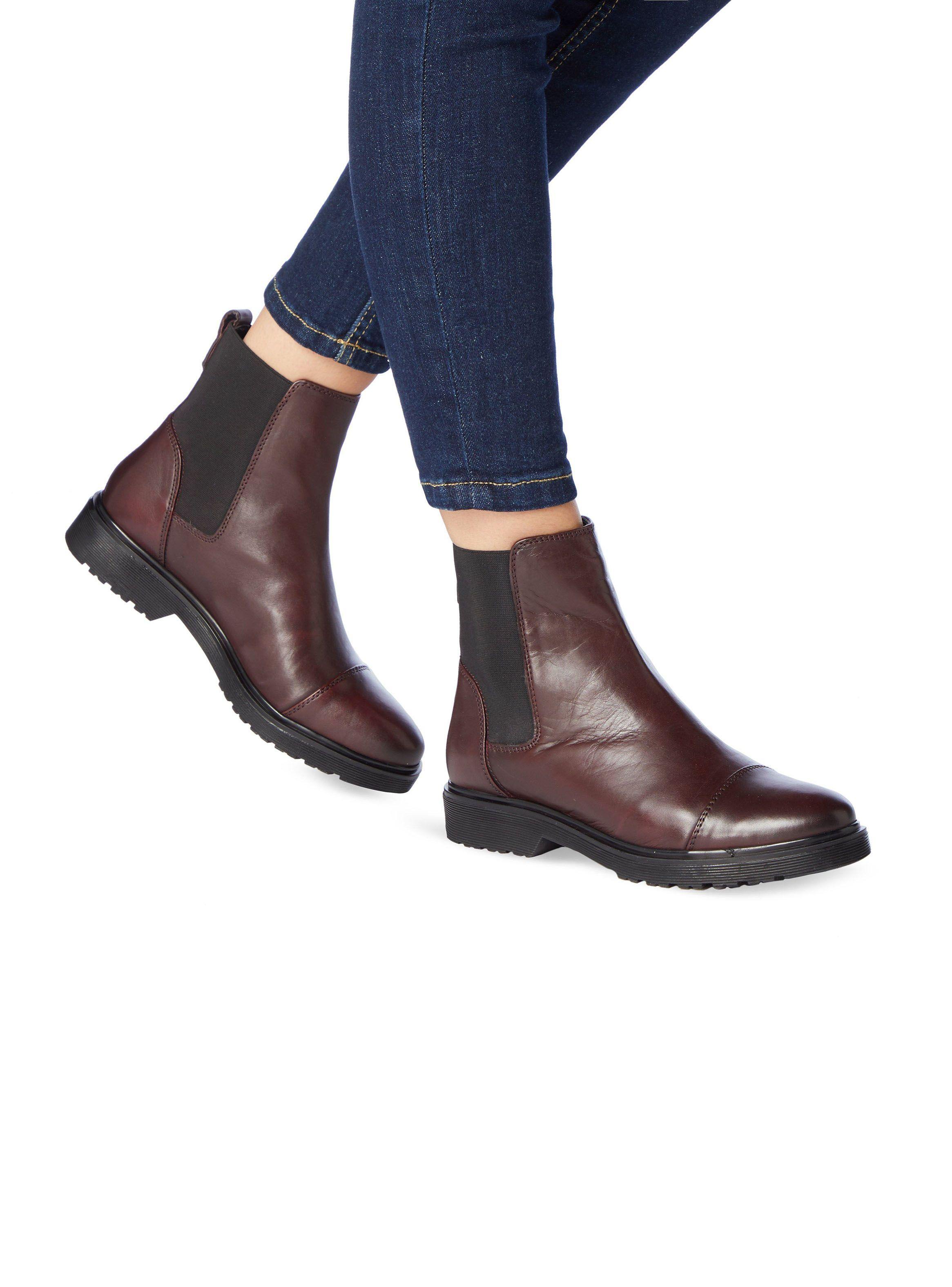 Botín Dune Paysan Burgundy Mujer-8