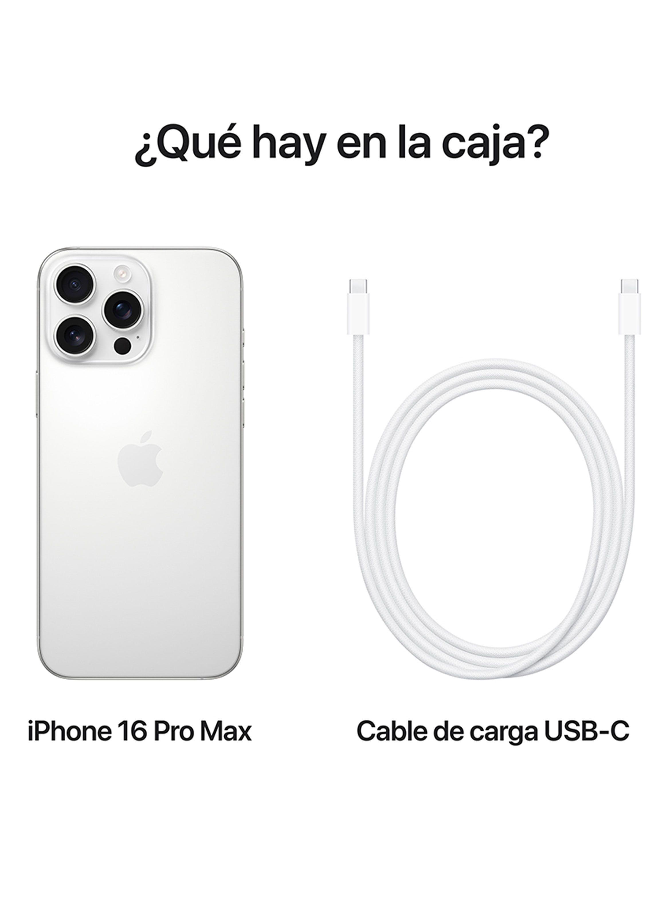 iPhone 16 Pro Max 256GB Titanio Blanco Liberado-2