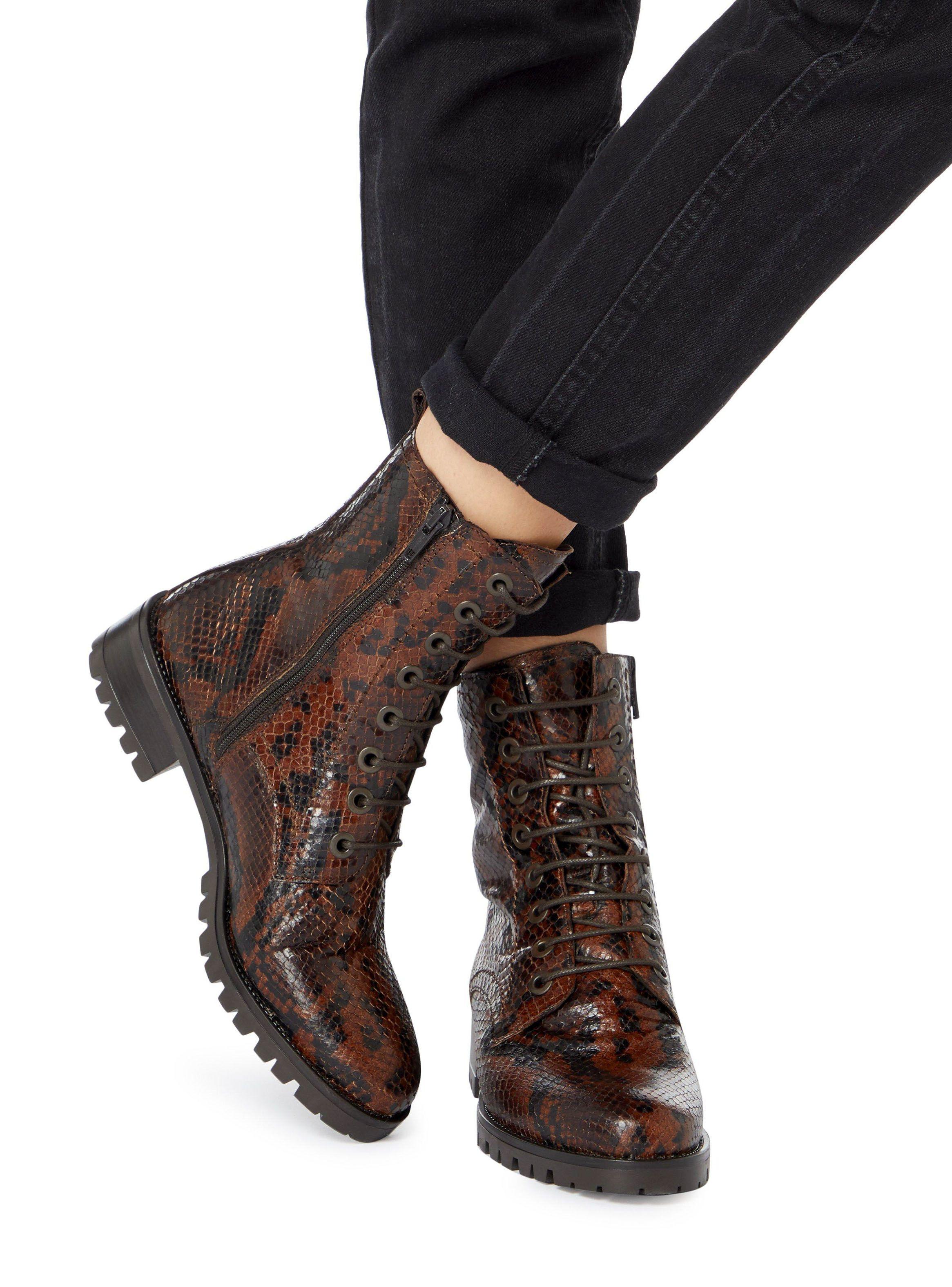 Botas Dune Prestone Reptile Mujer-0