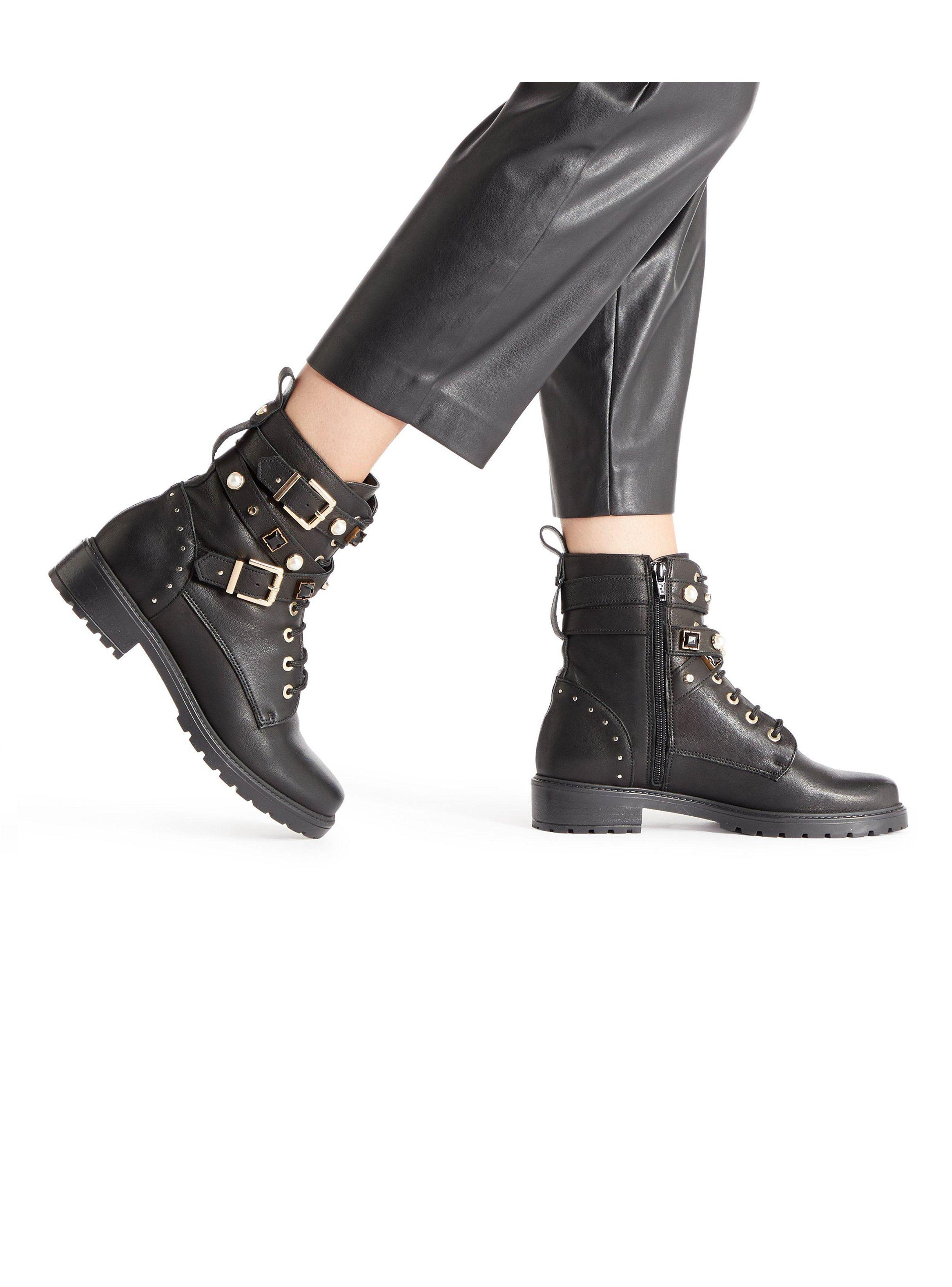 Botas Dune Popular Black Mujer-0