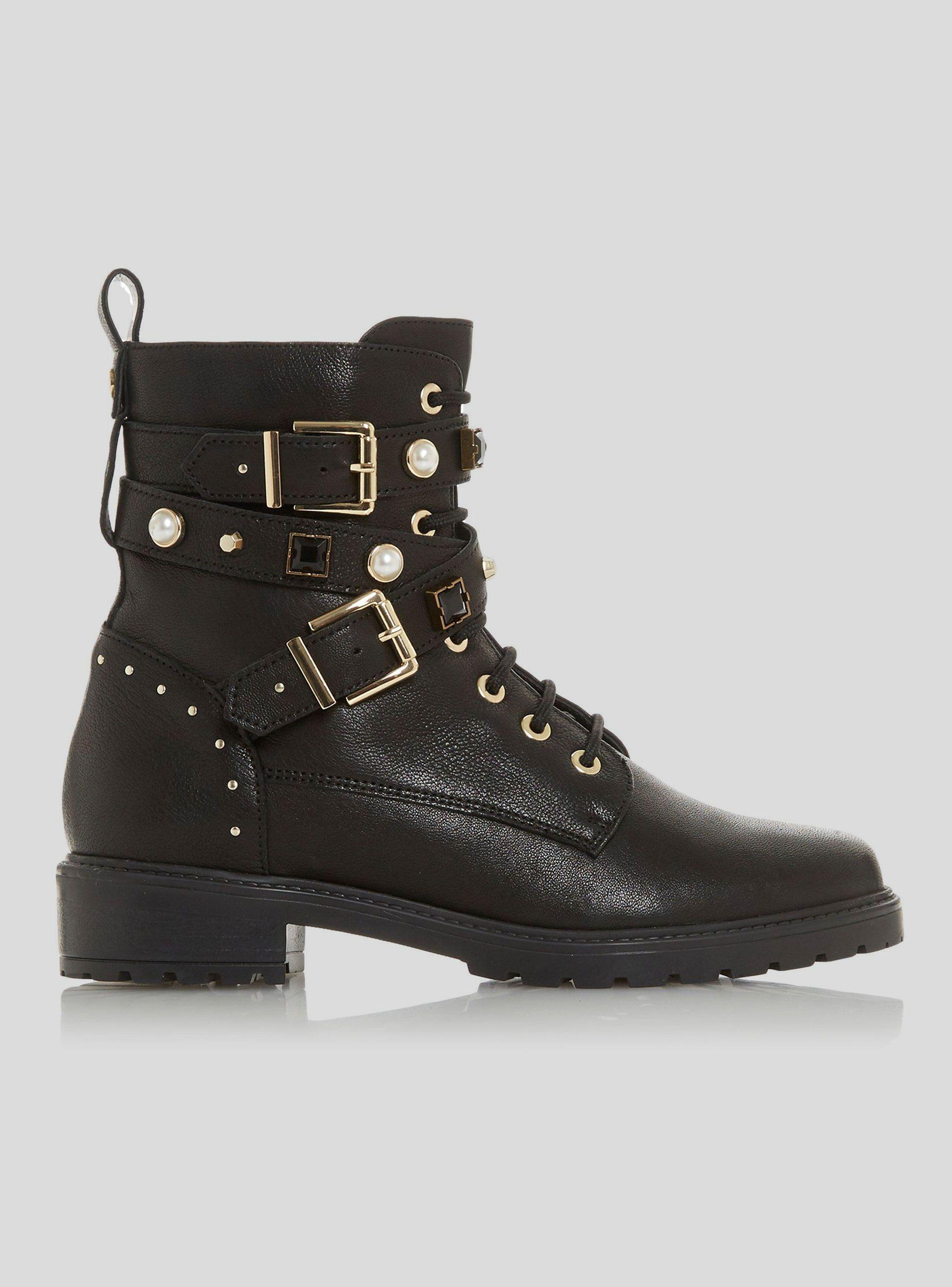 Botas Dune Popular Black Mujer-1