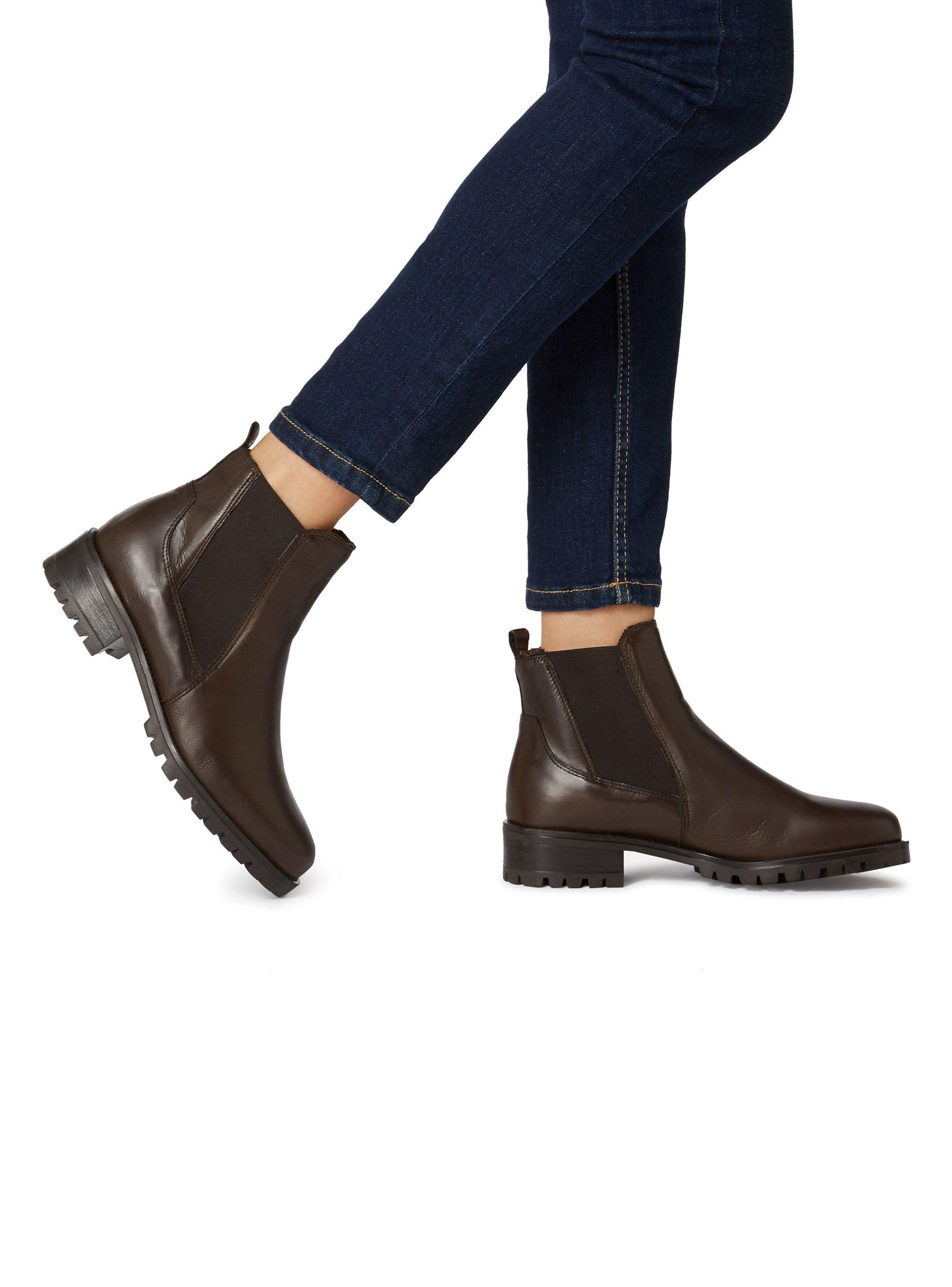 Botín Dune Powerful Brown Mujer-0