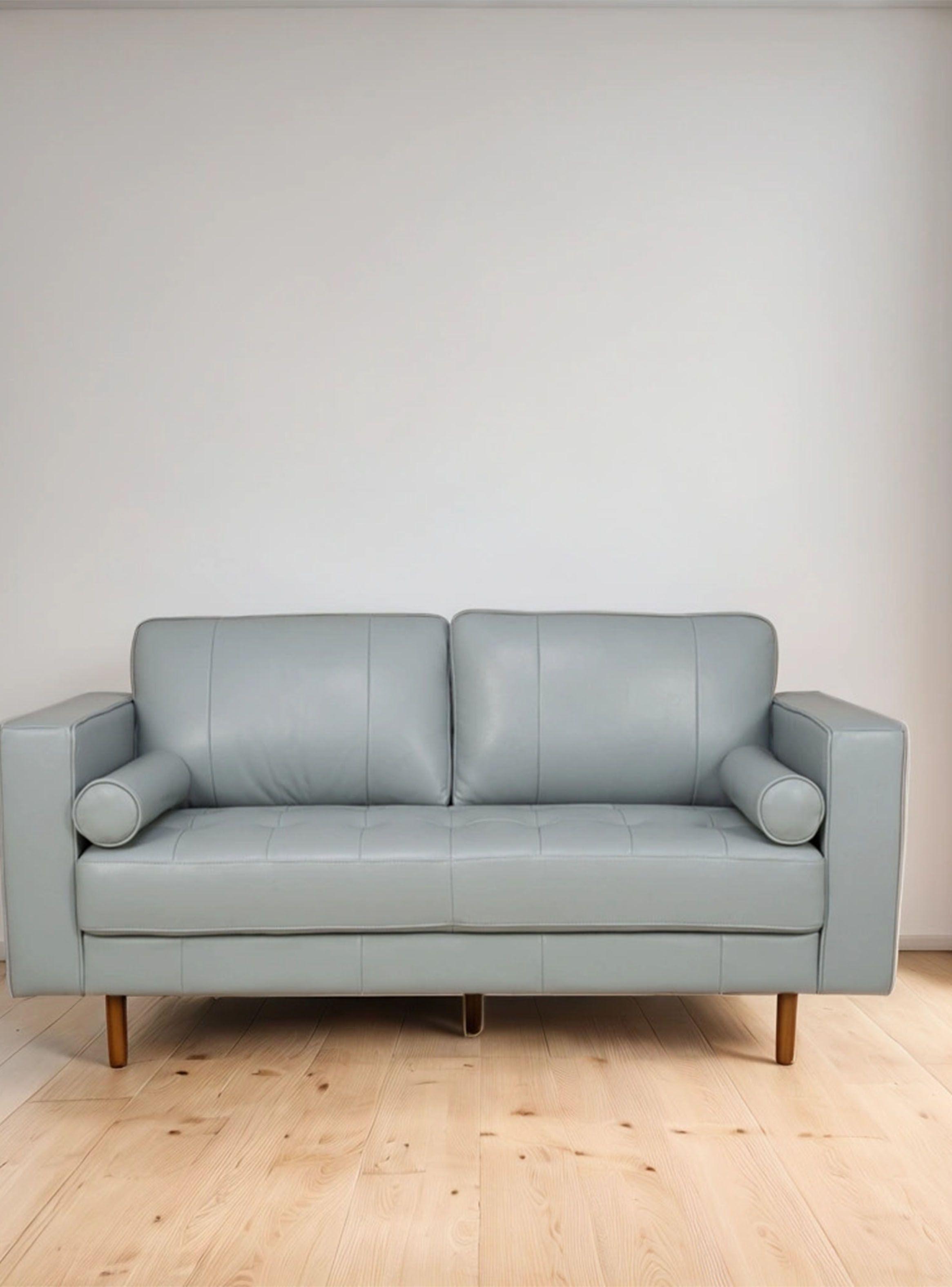 Sofá Apgar 3 Cuerpos Cuero Gris-4