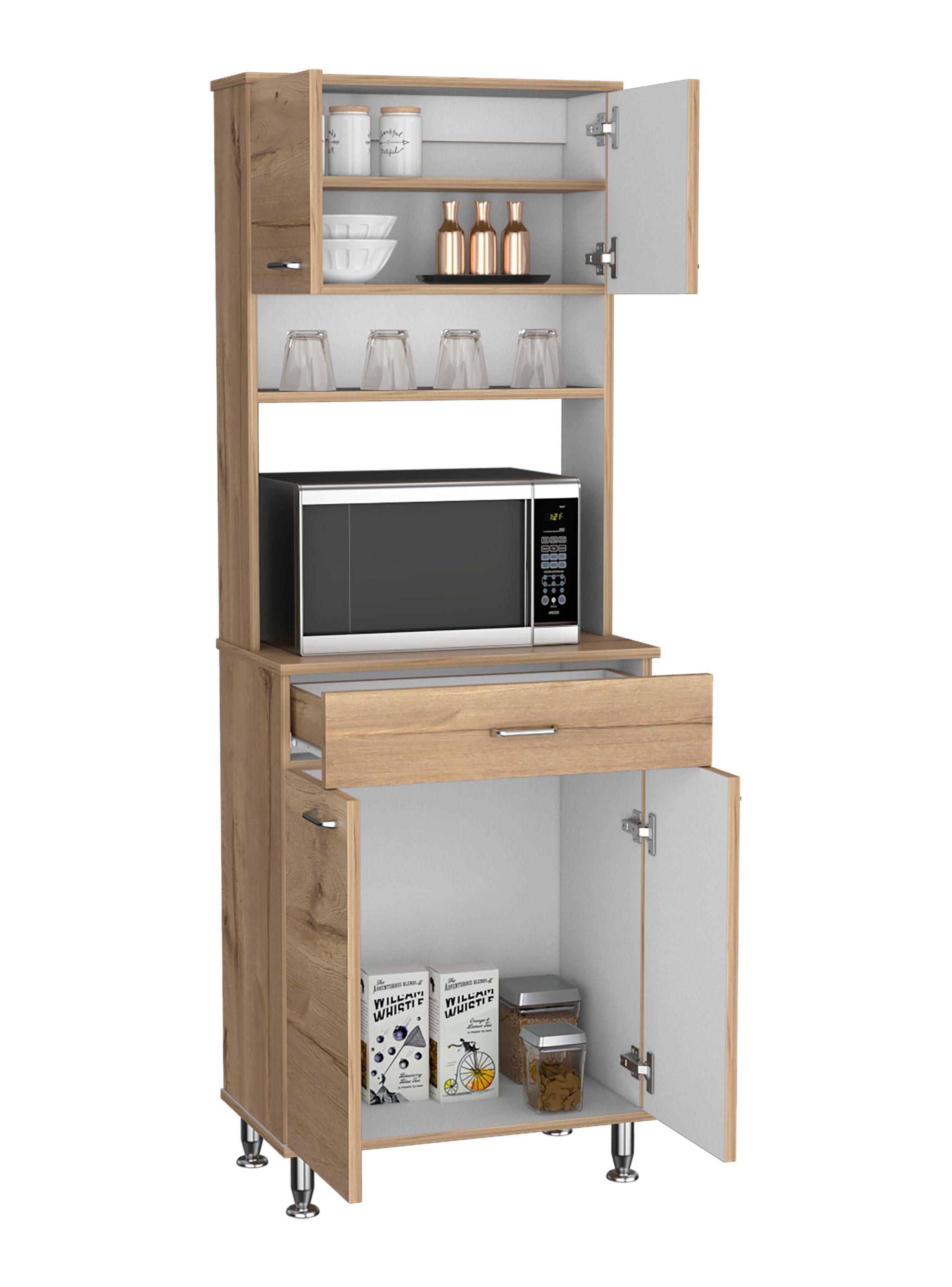 Mueble Microondas Kitchen 60 Duna Blanco-3