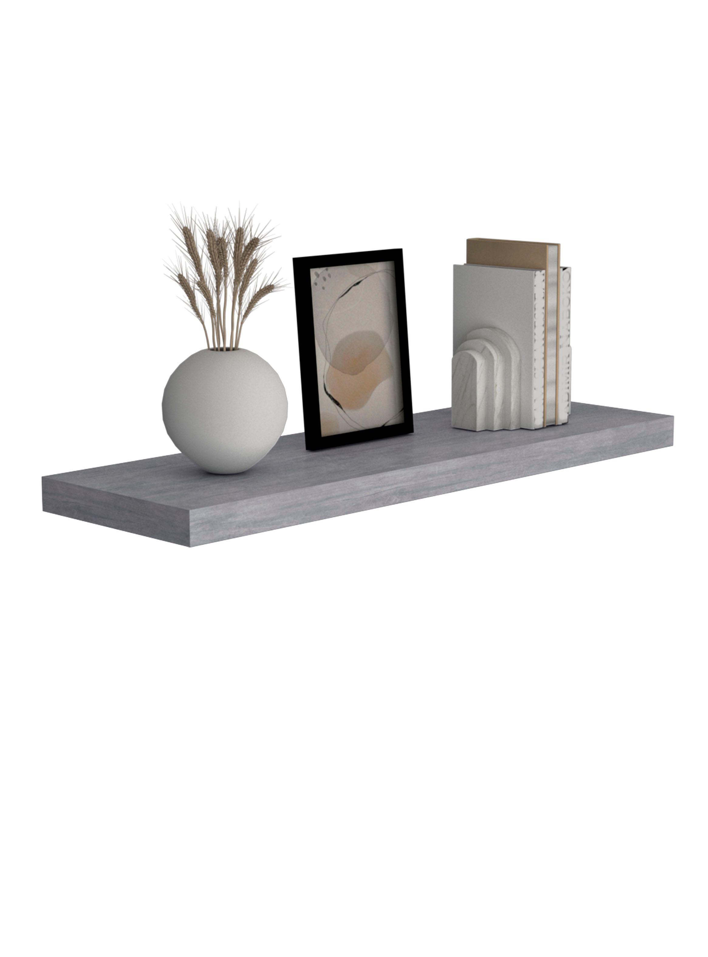 Repisa Flotante 80x25 cm Cemento-3