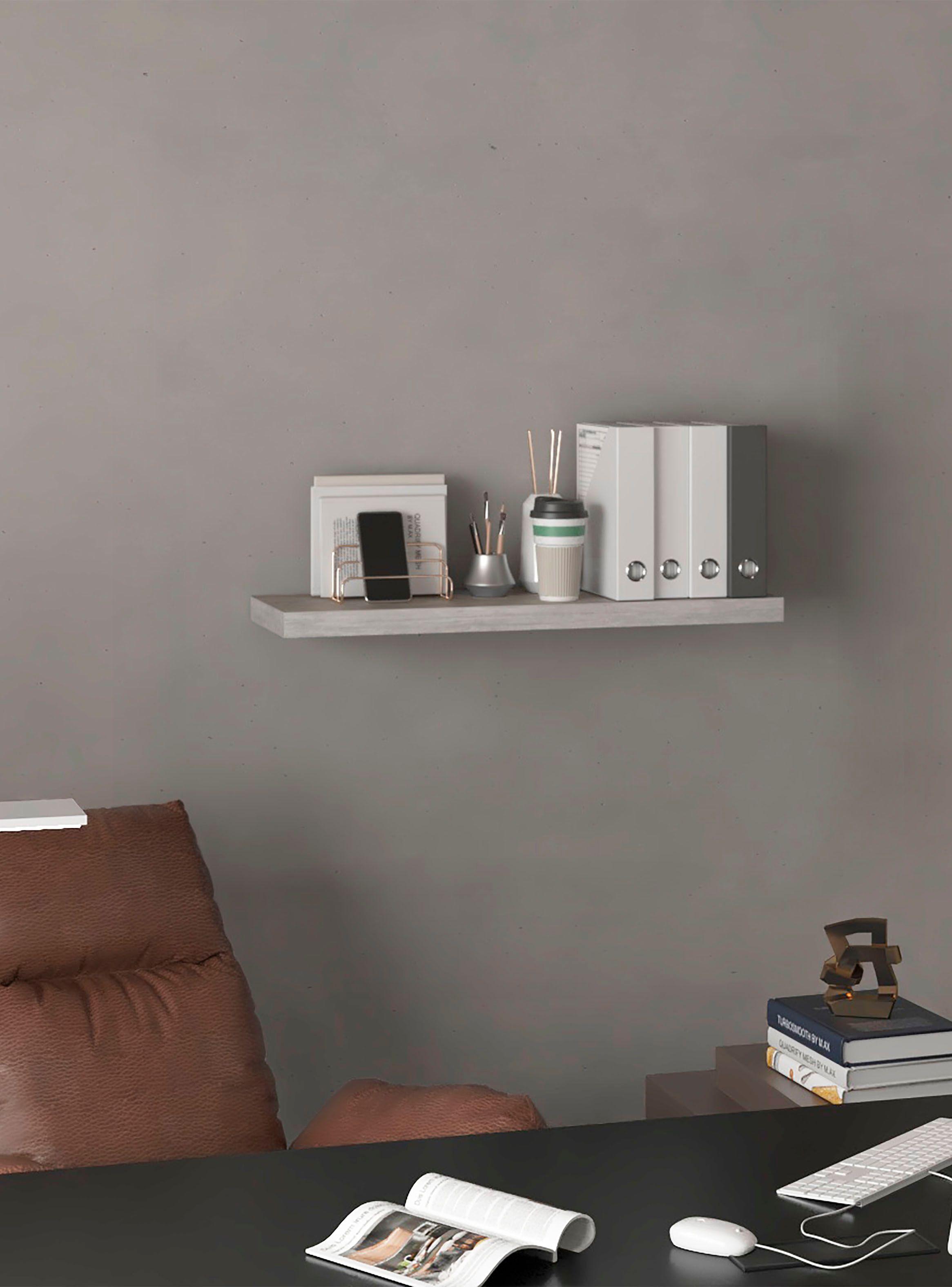 Repisa Flotante 80x25 cm Cemento-4