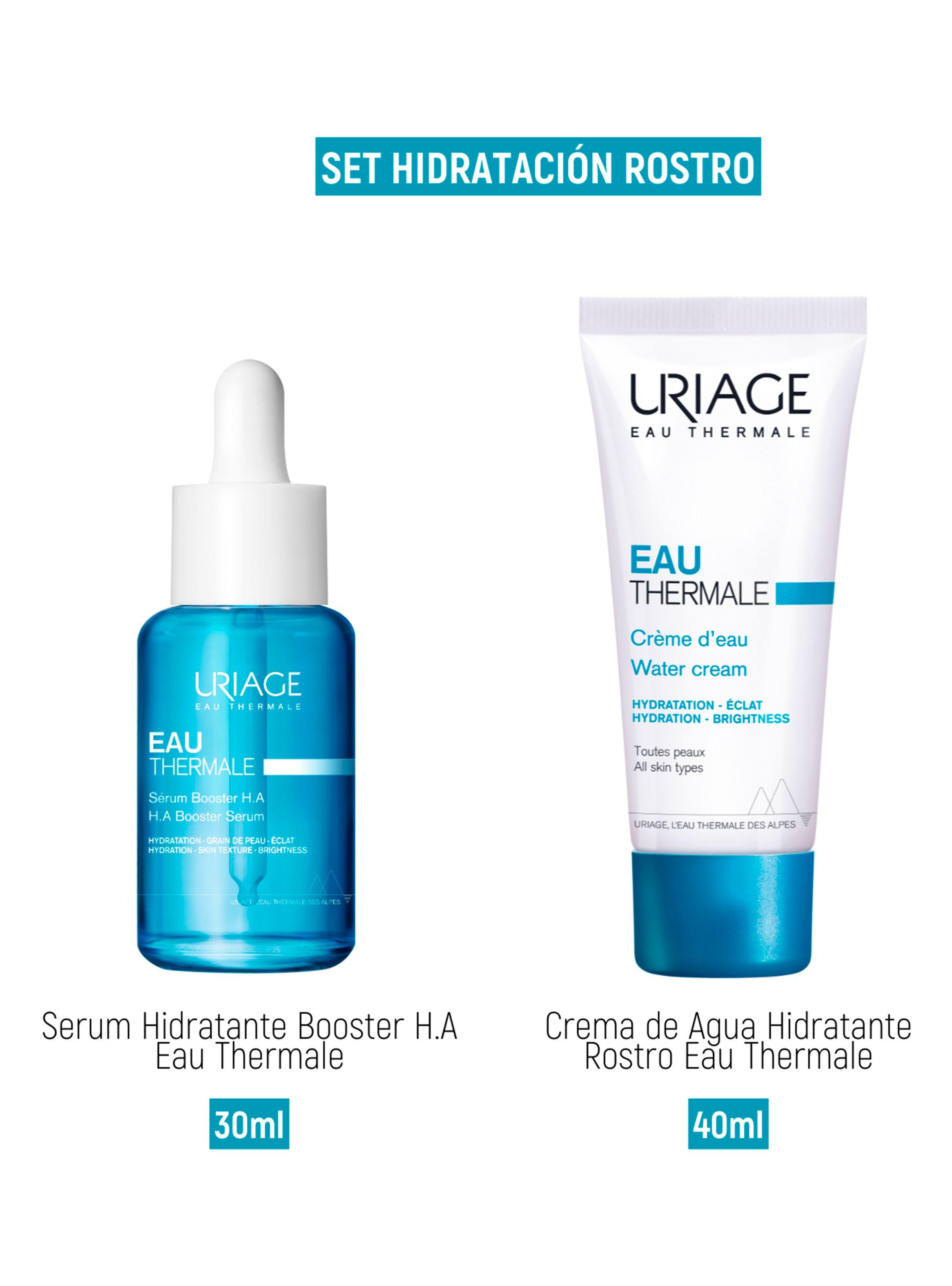 Set Serum Hidratante Booster HA + Crema de Agua Hidratante Eau Thermale Uriage-1