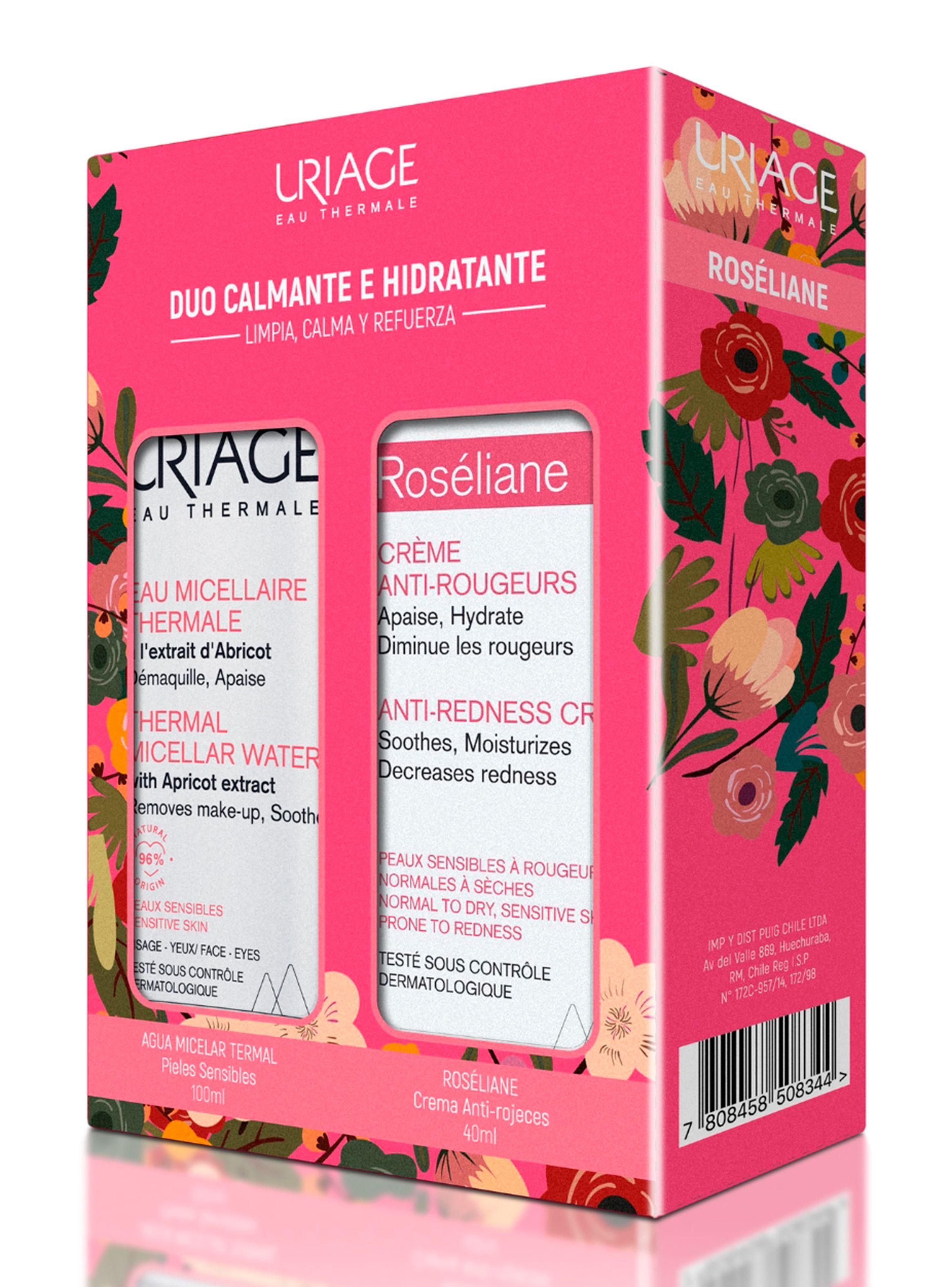 Set Roséliane Crema Anti-Rojeces + Agua Micelar Piel Sensible 100ml Uriage-1