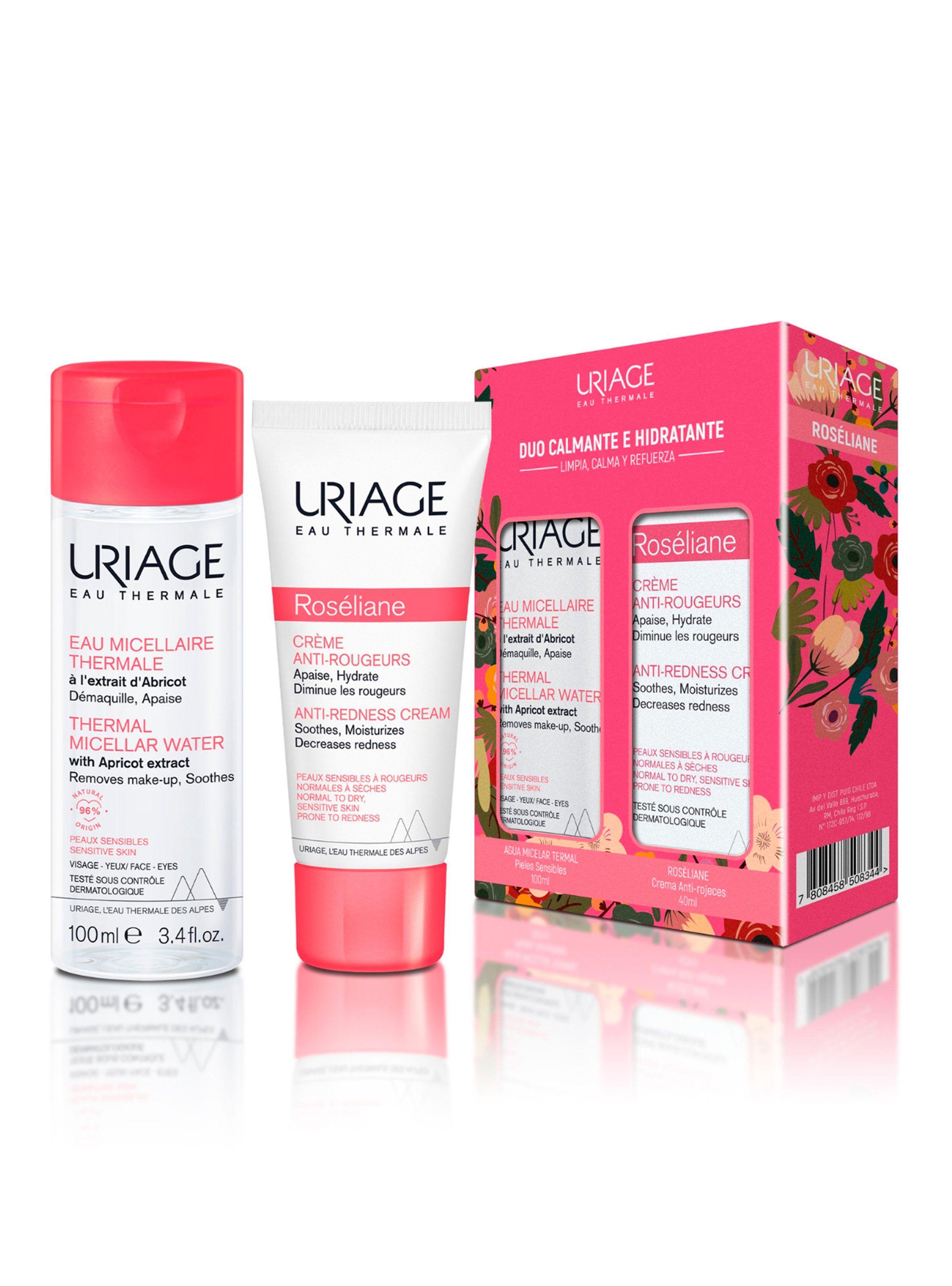 Set Roséliane Crema Anti-Rojeces + Agua Micelar Piel Sensible 100ml Uriage-0