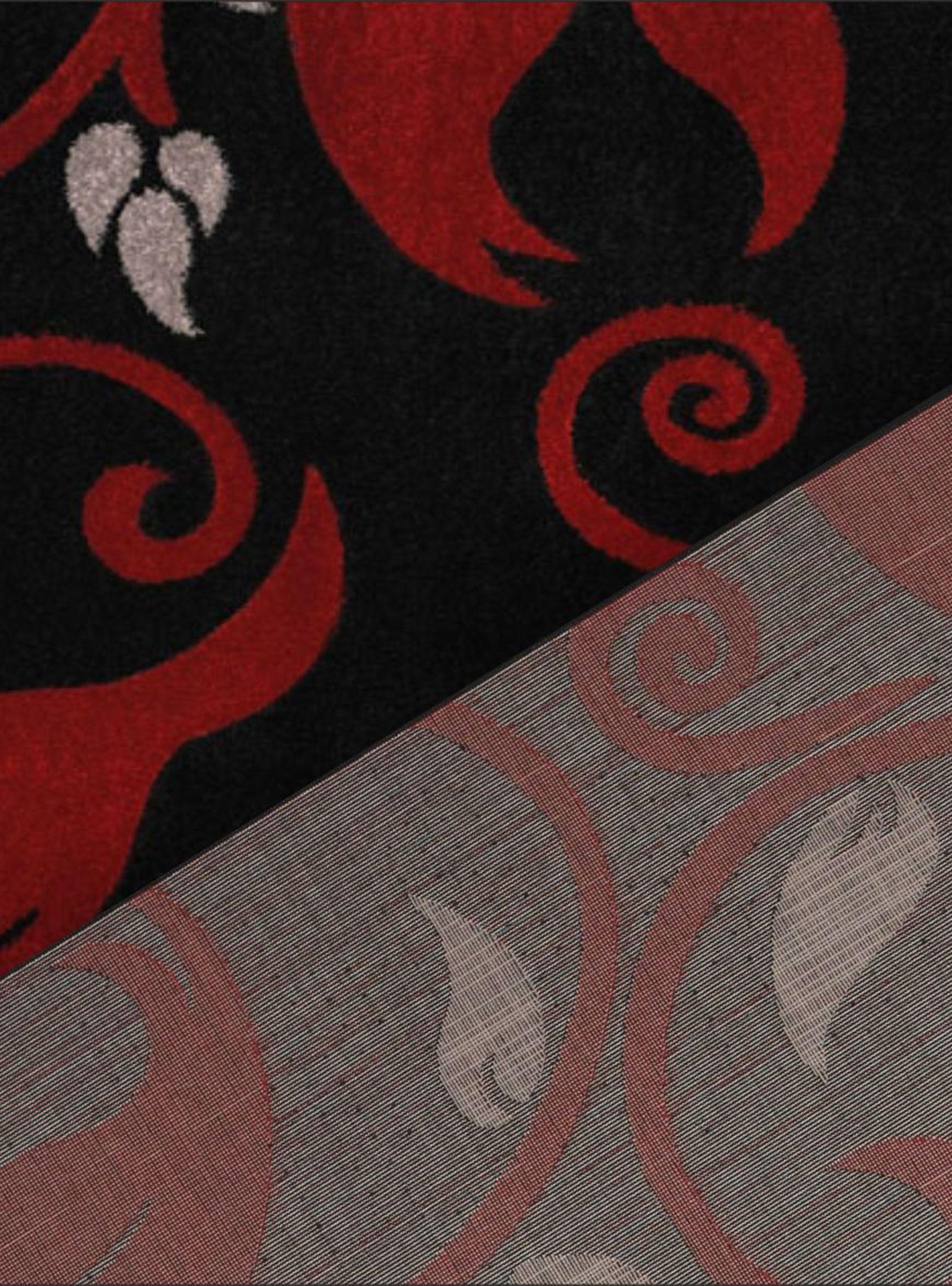 Alfombra Carved D1 133x180 cm Negro-1
