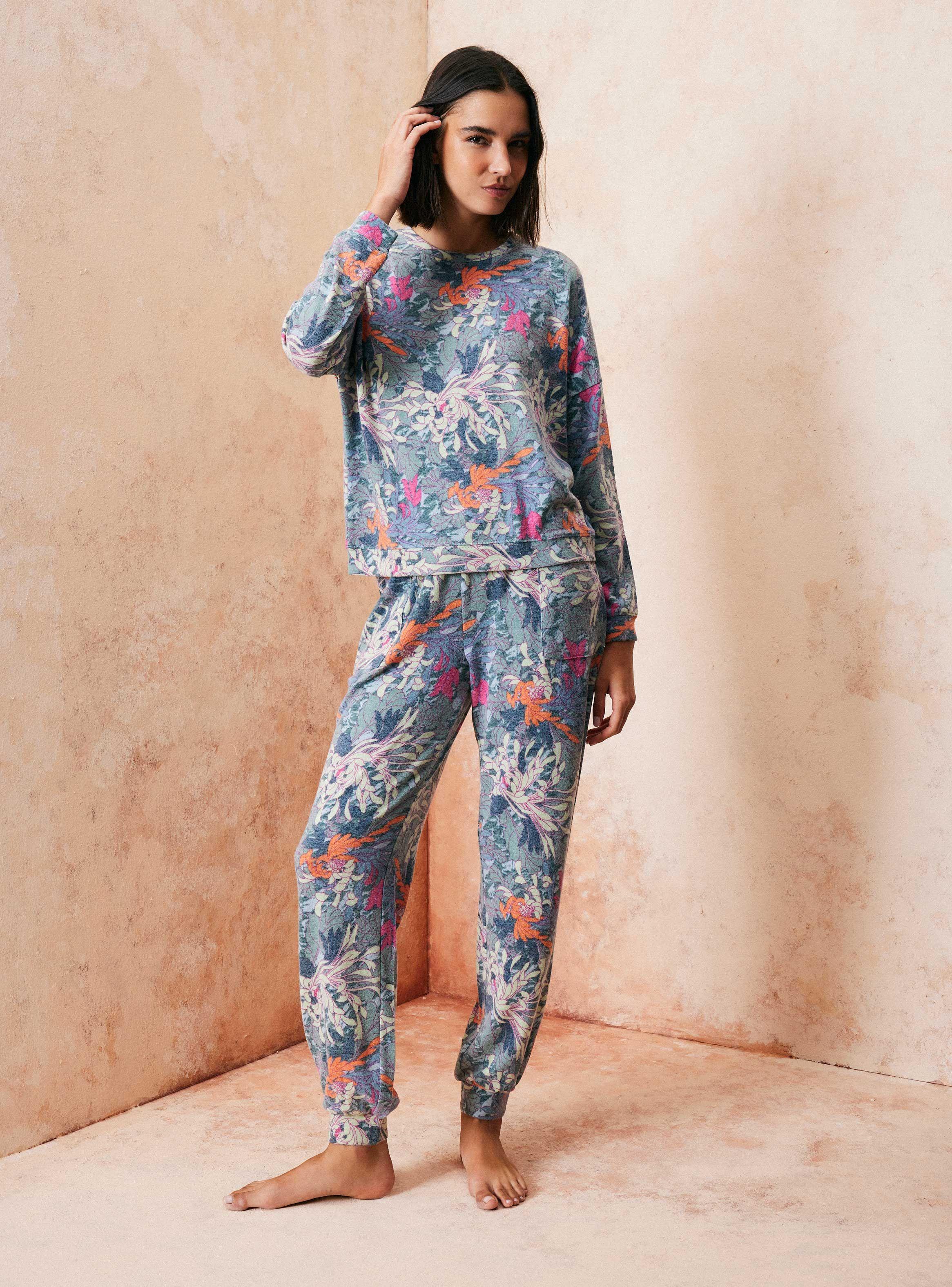 Pijama Full Estampado Tacto Afranelado-4