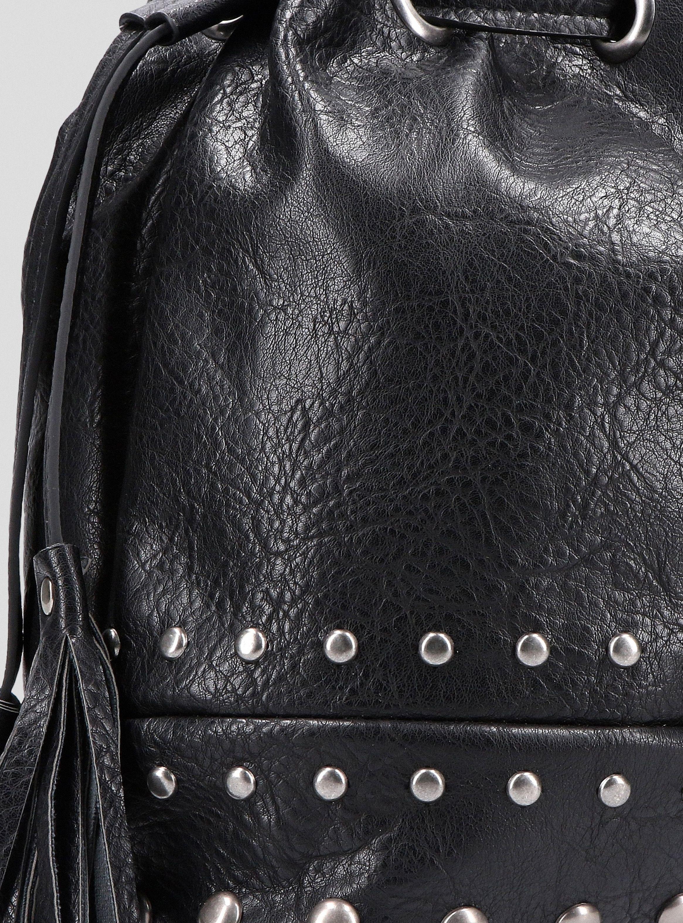 Cartera Ecocuero Straps Mochila Tachas-6