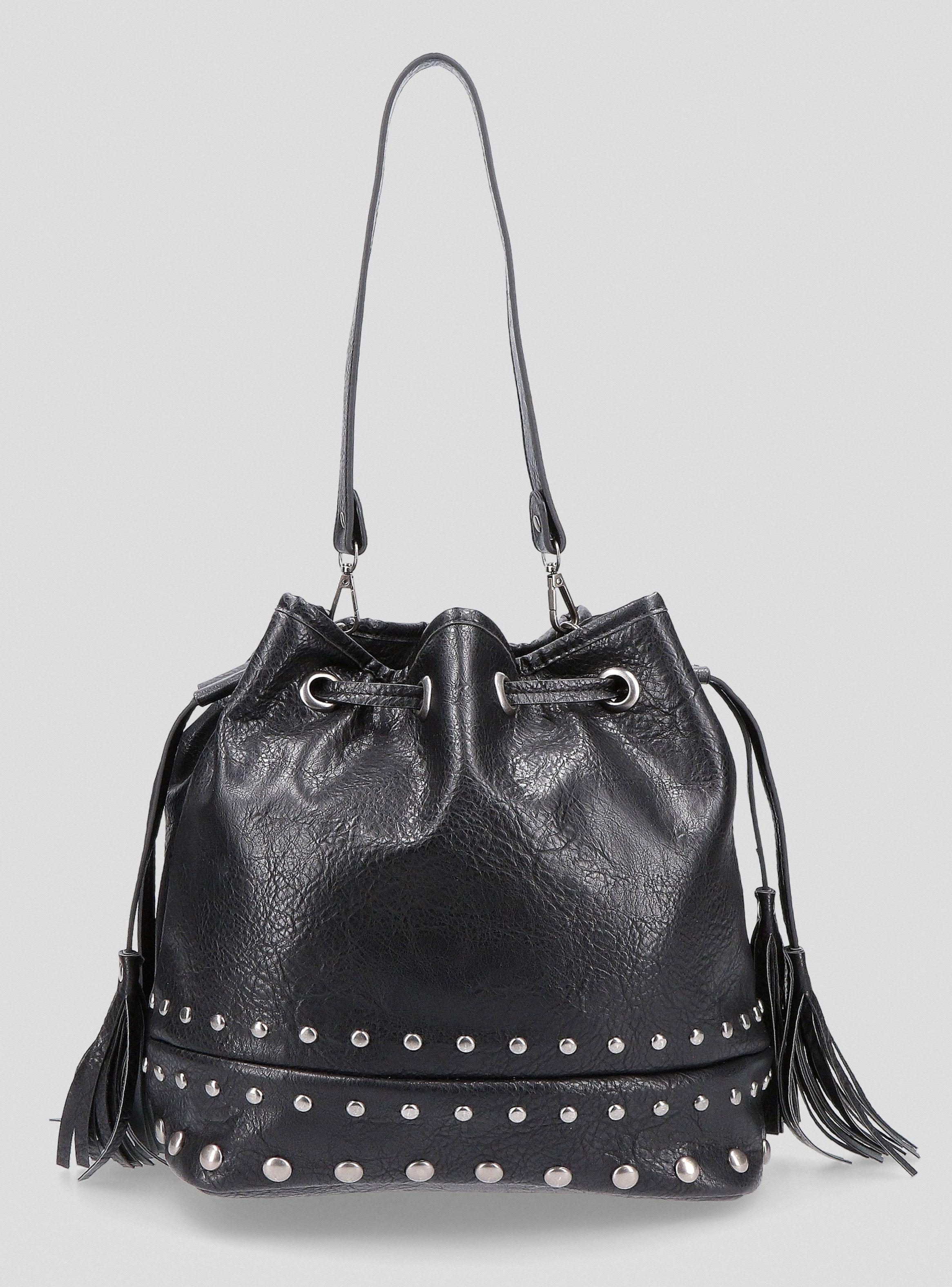 Cartera Ecocuero Straps Mochila Tachas-2