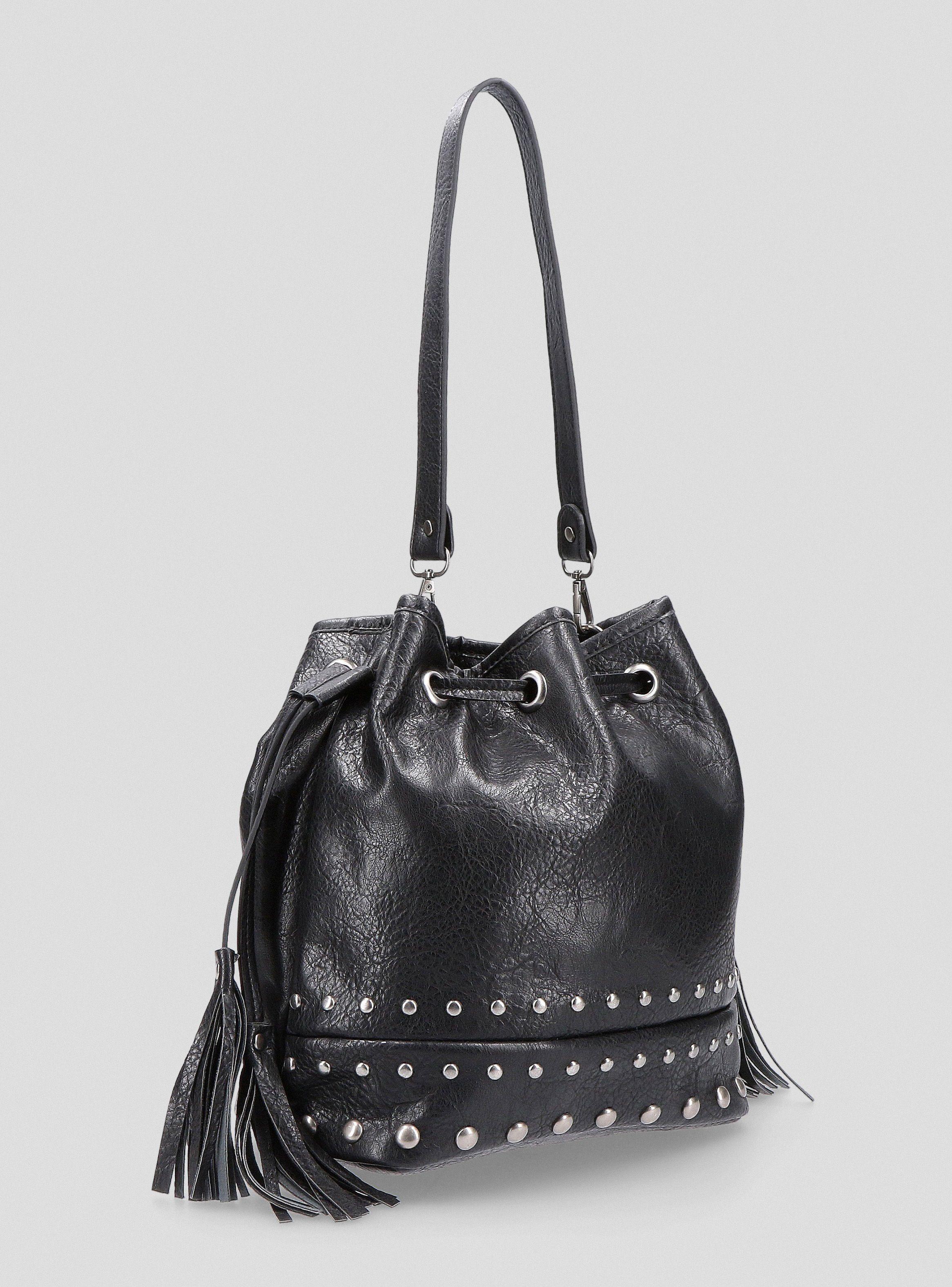 Cartera Ecocuero Straps Mochila Tachas-3