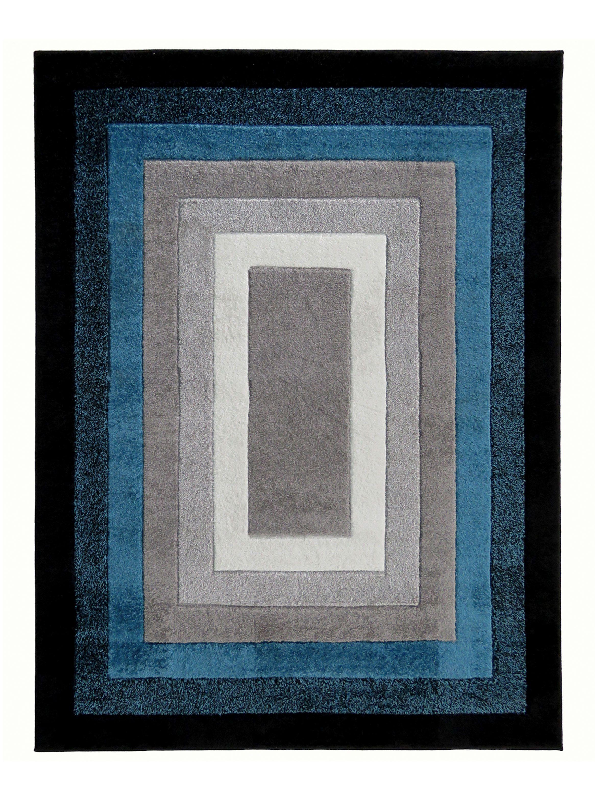 Alfombra Carved D1 133x180 cm Azul-0
