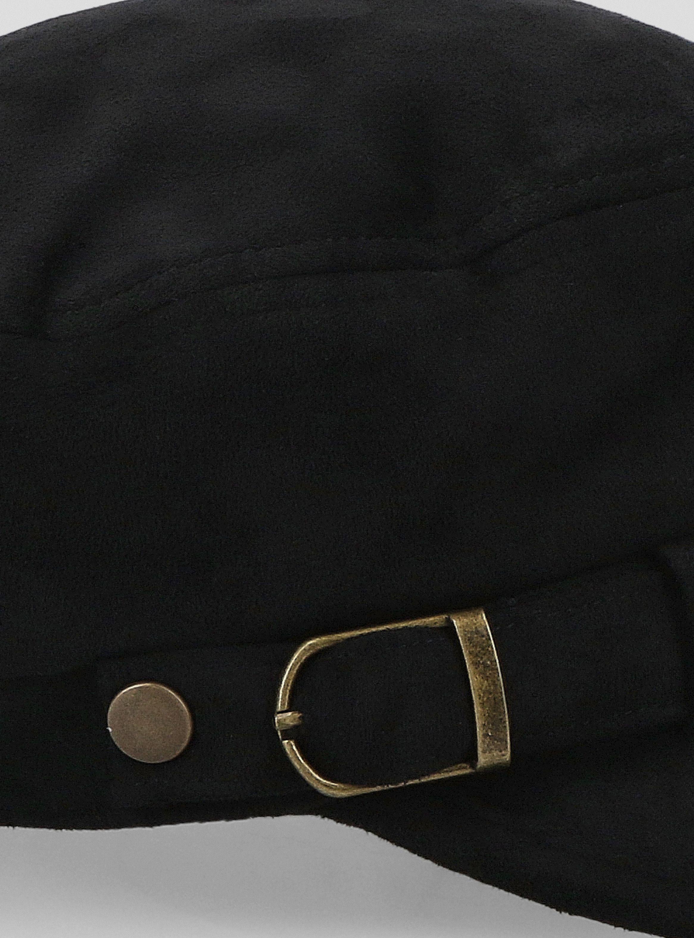 Sombrero Tipo Boina Suede con Hebilla-5