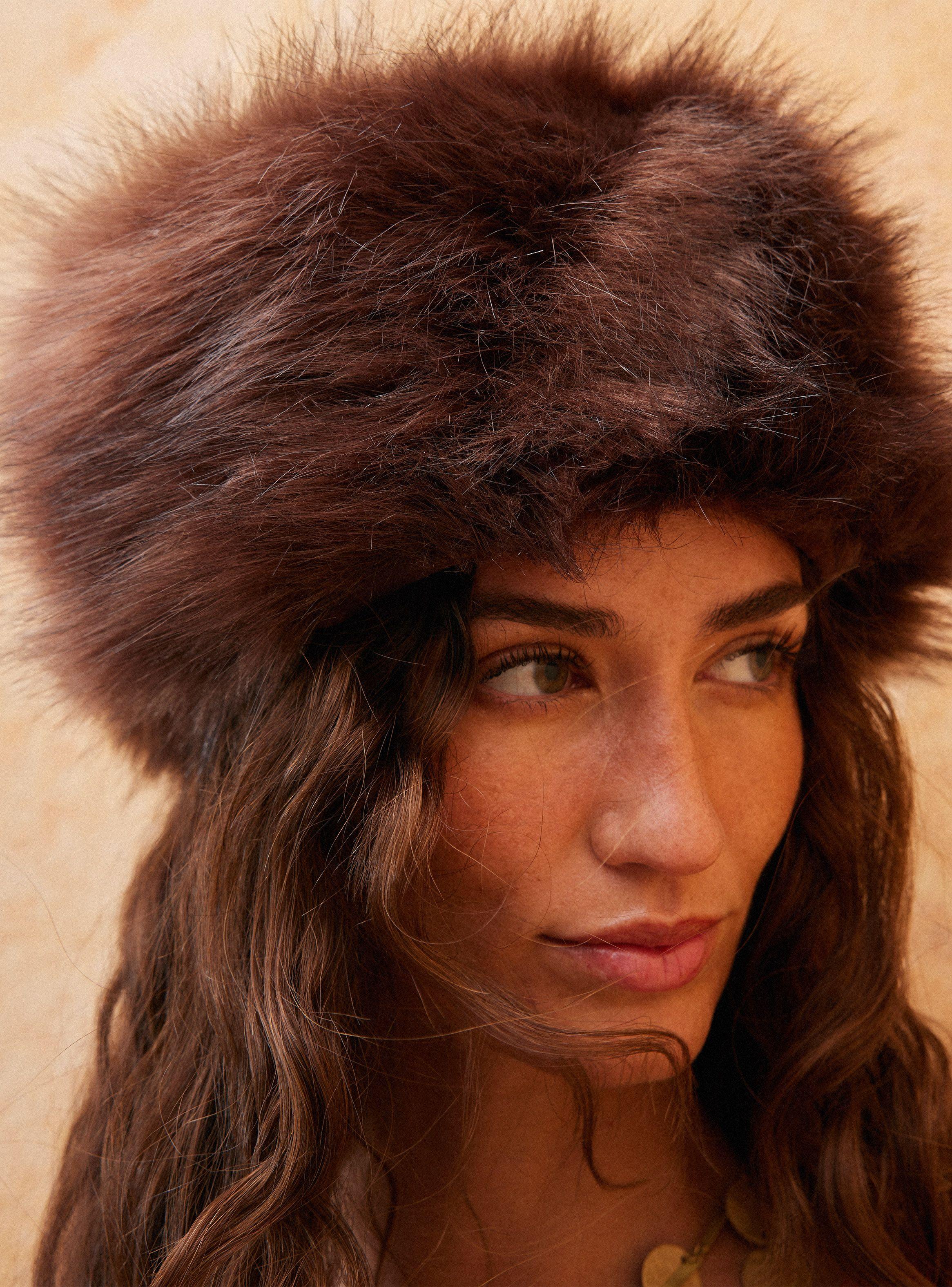 Gorro Peludo Melange-1