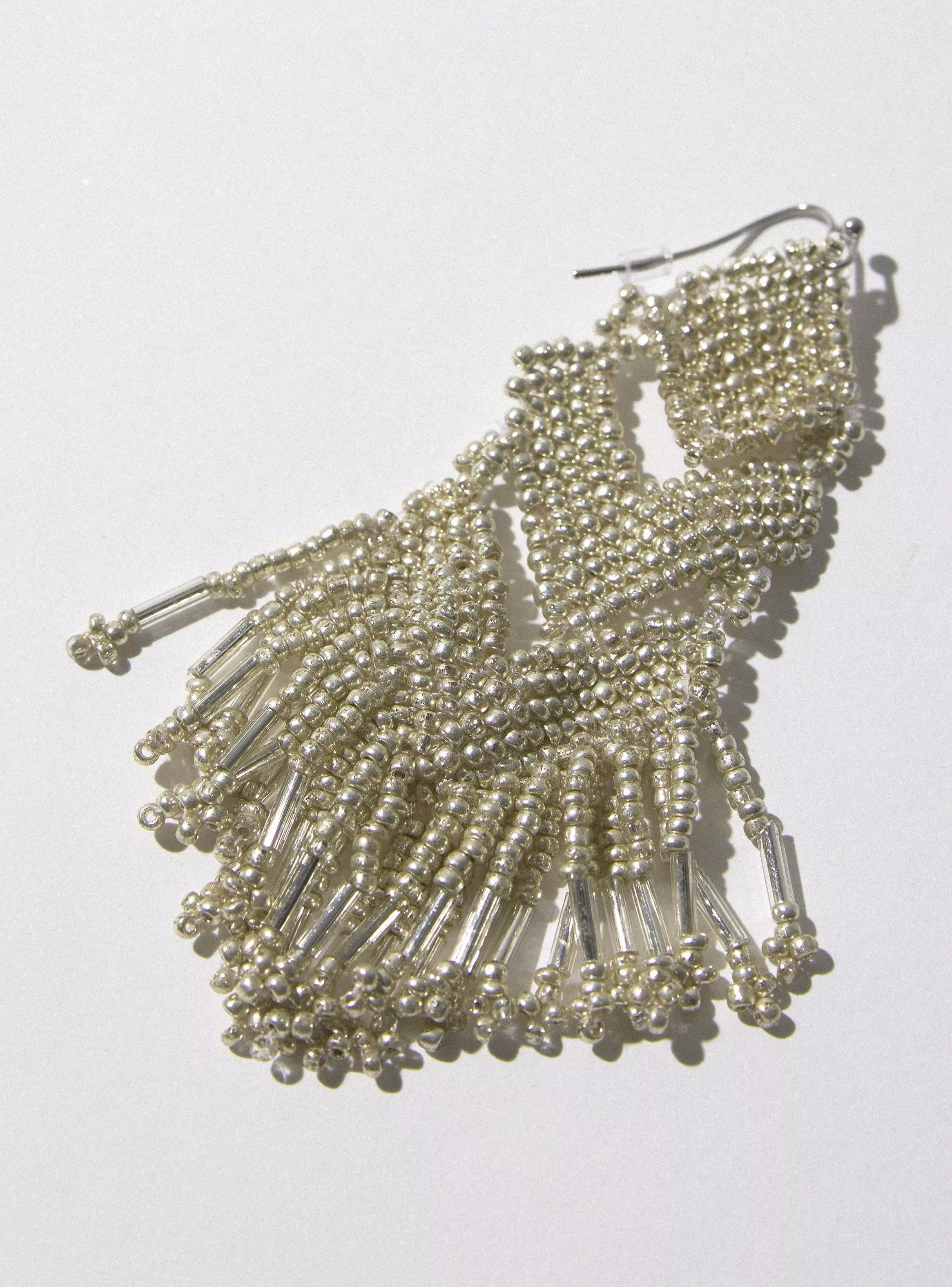 Aros Colgantes Flecos de Mostacilla-3