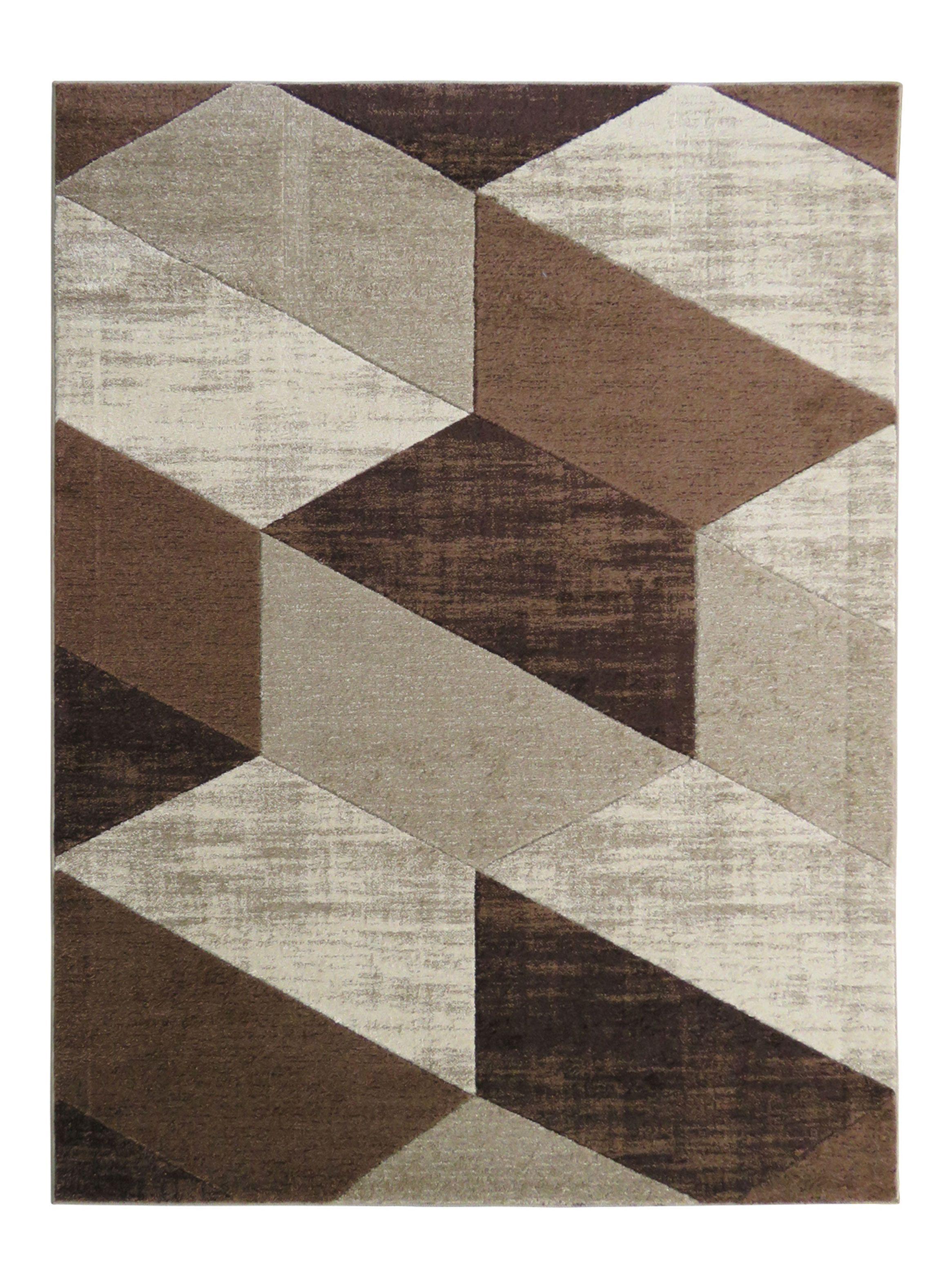 Alfombra Carved D4 133x180 cm Marrón-0