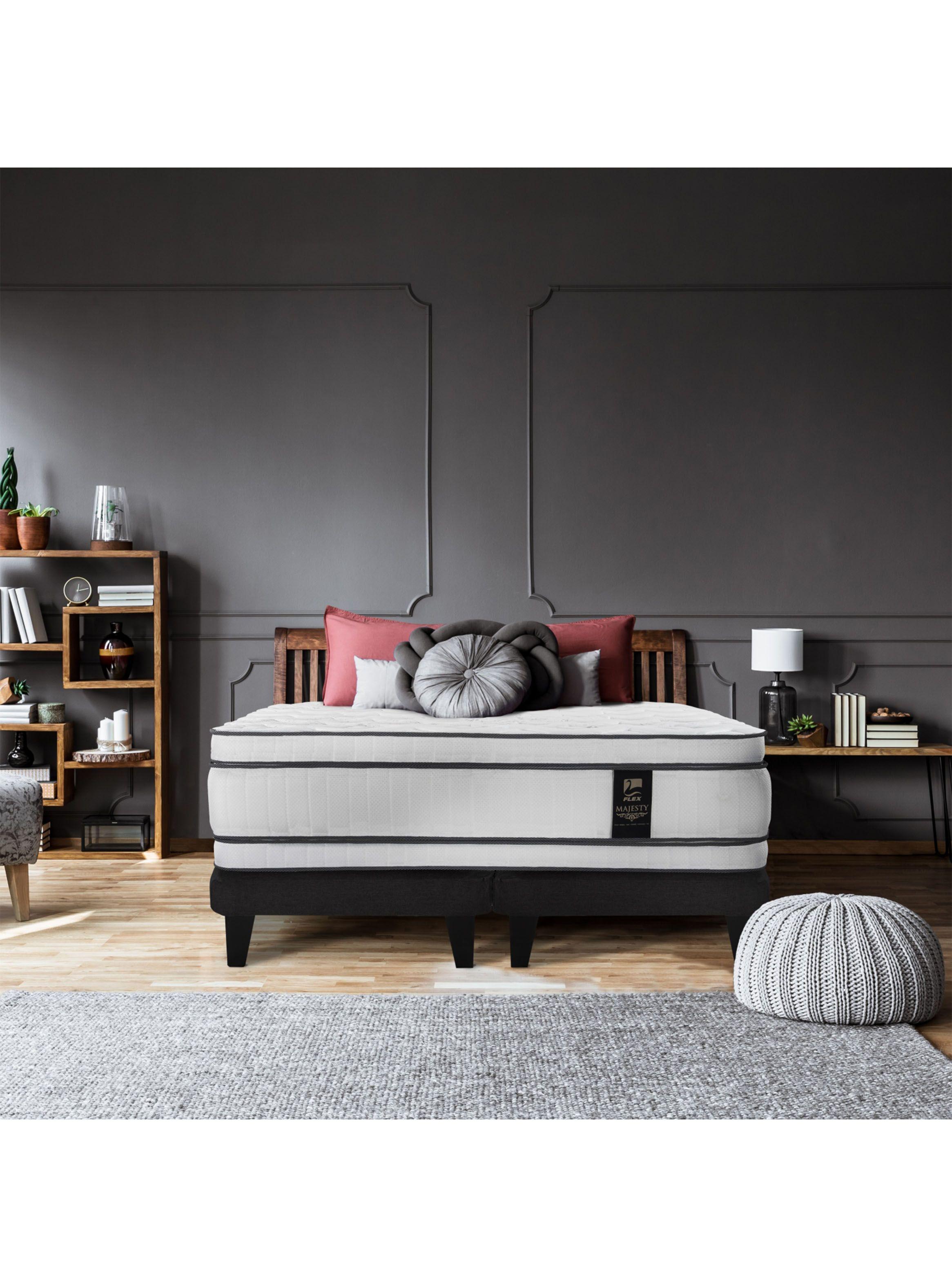 Cama Europea Majesty King + Respaldo Modern-5