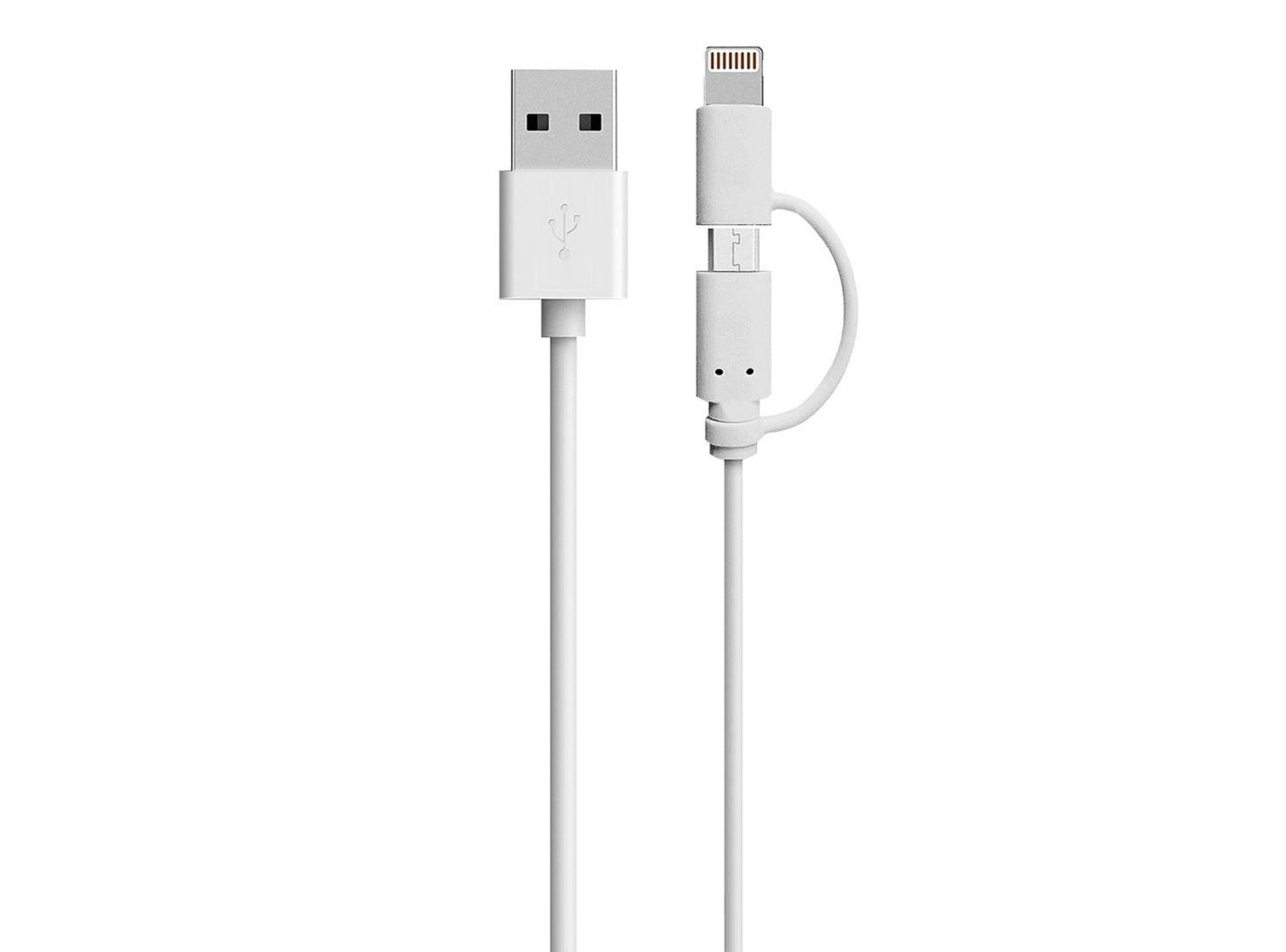 Cable 2 en 1 Iphone Micro Usb Fiddler-0