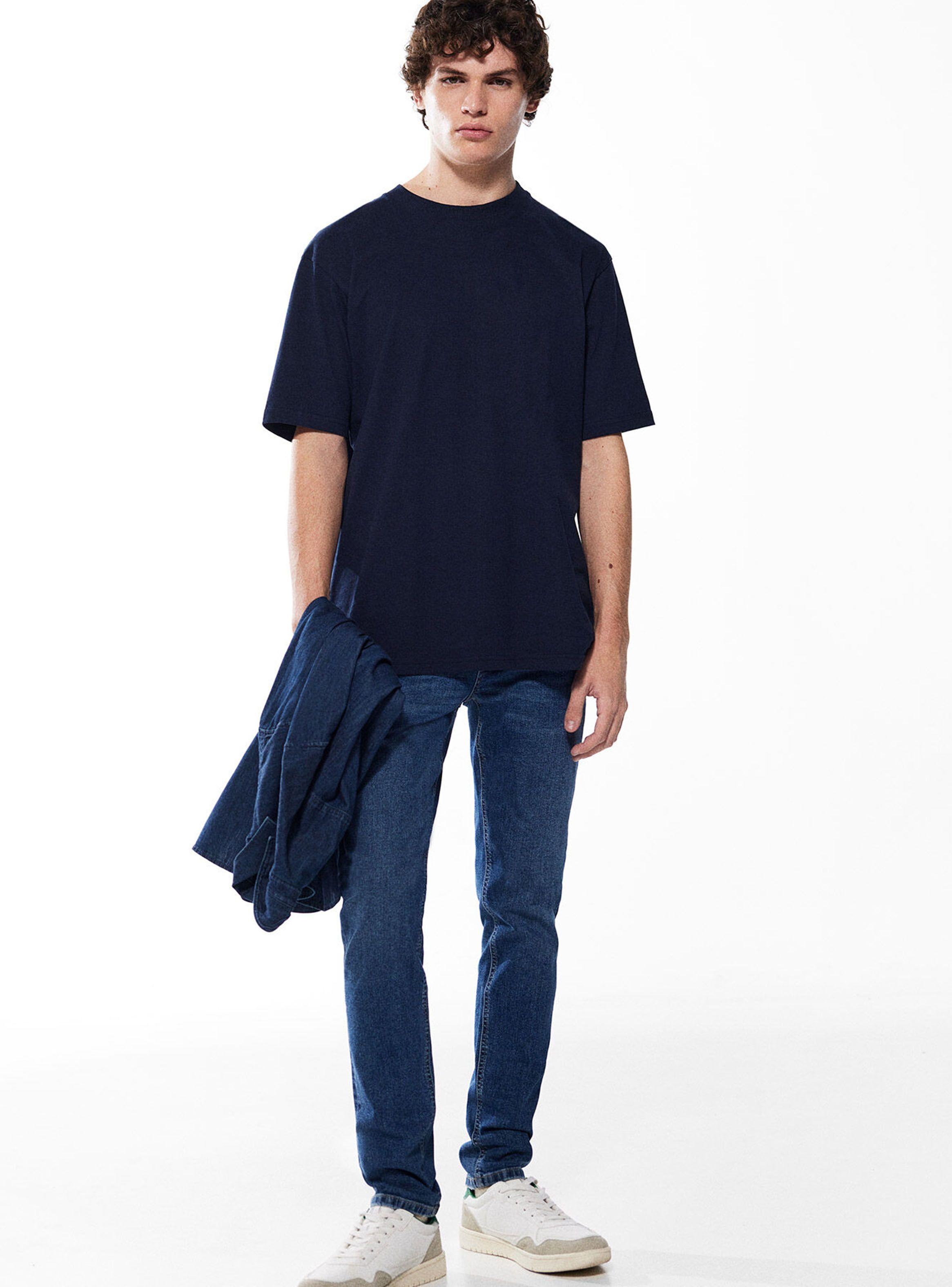 Jeans Skinny Lavado Medio Oscuro-4