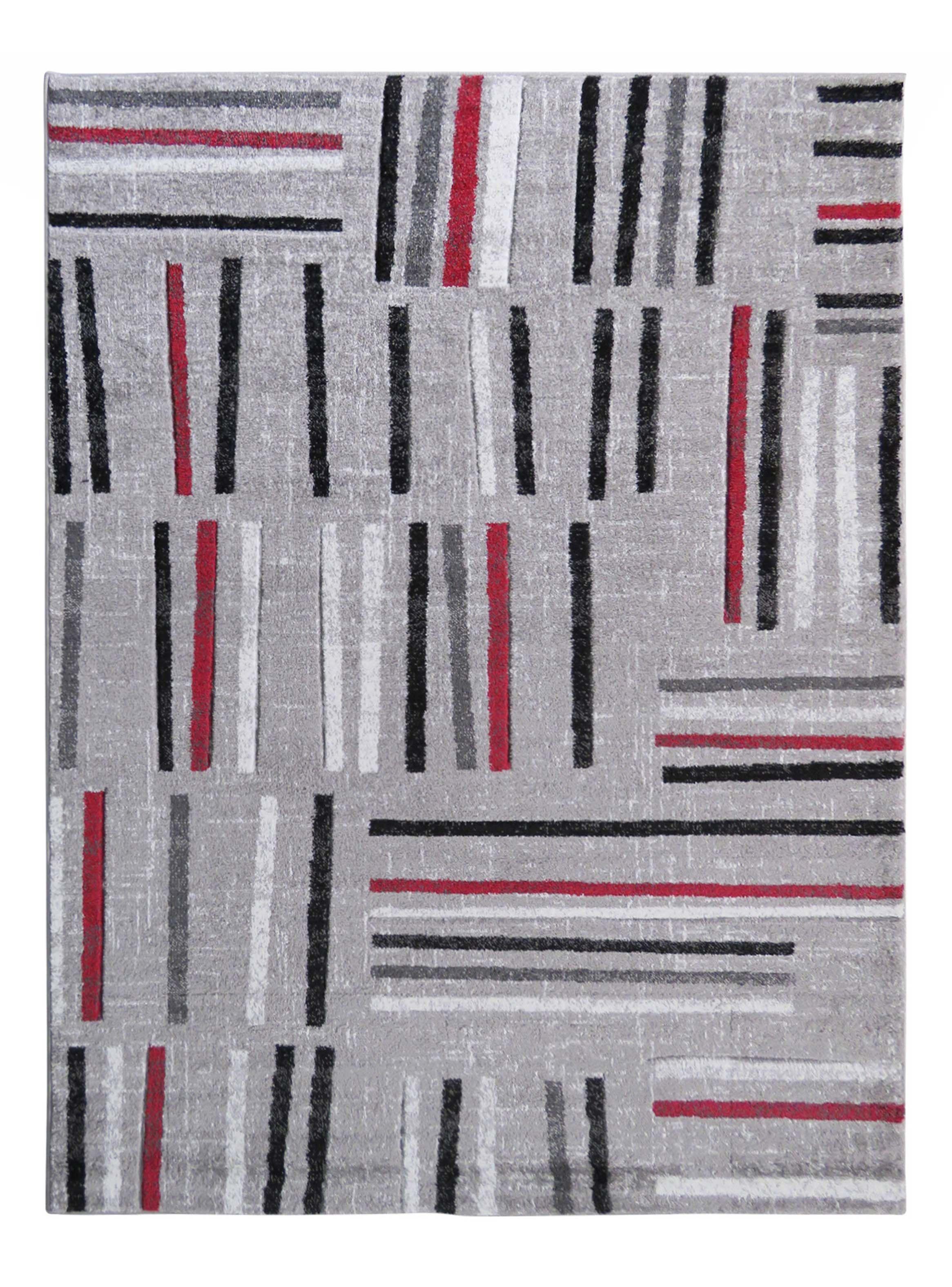 Alfombra Carved Florida D5 133x180 cm Rojo-0