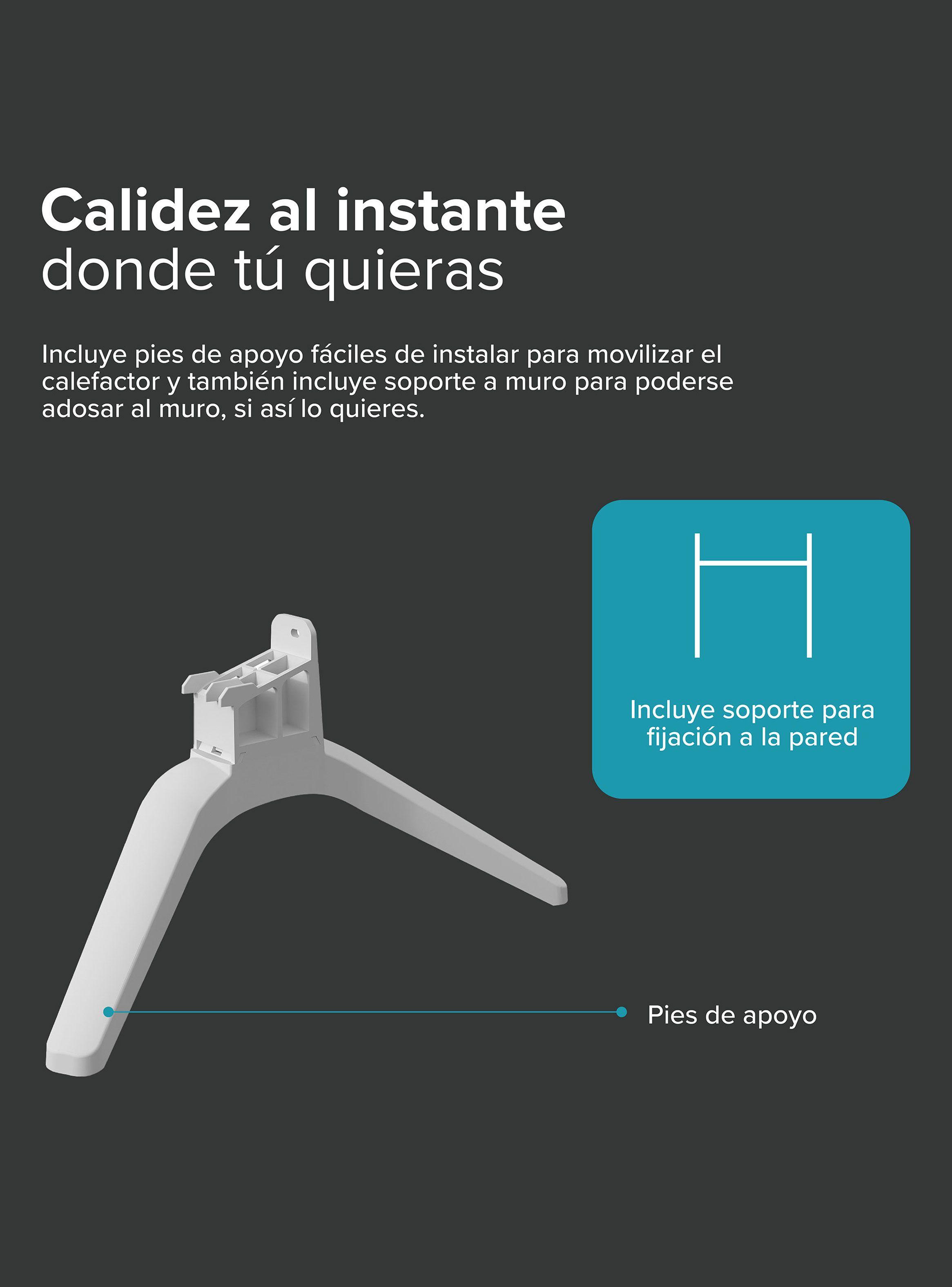 Calefactor Eléctrico Solius 750W Blanco-3