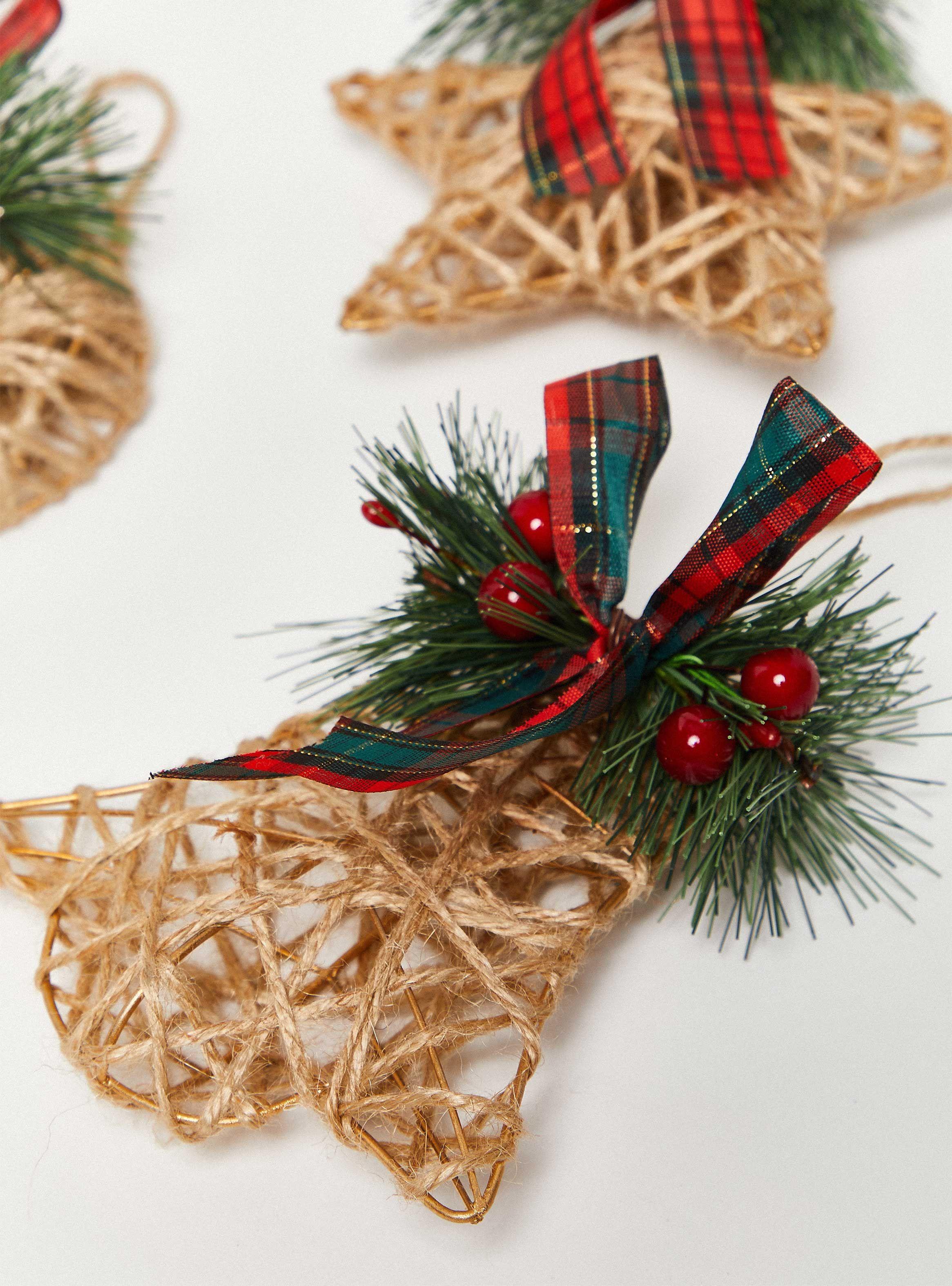 Set 6 Adornos Navidad Yute Forest-2