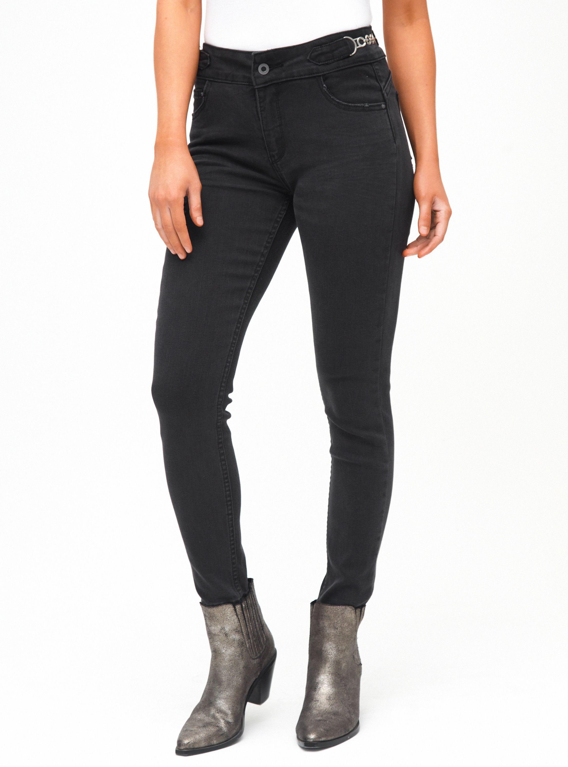 Jeans Skinny Push Up detalle Cadena Pretina-0