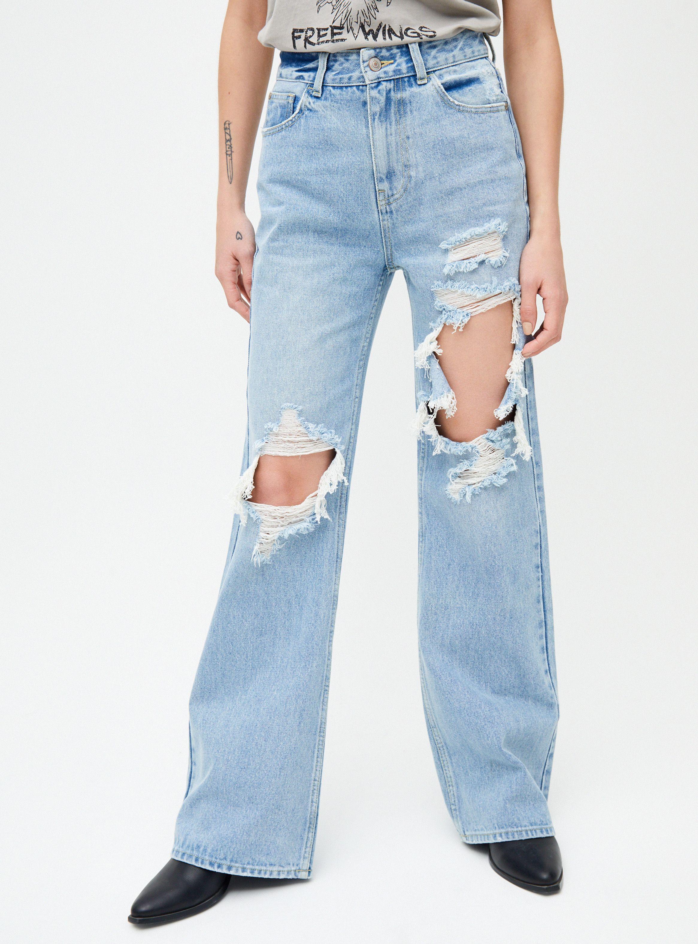 Jeans Destroyed y Cierre-0