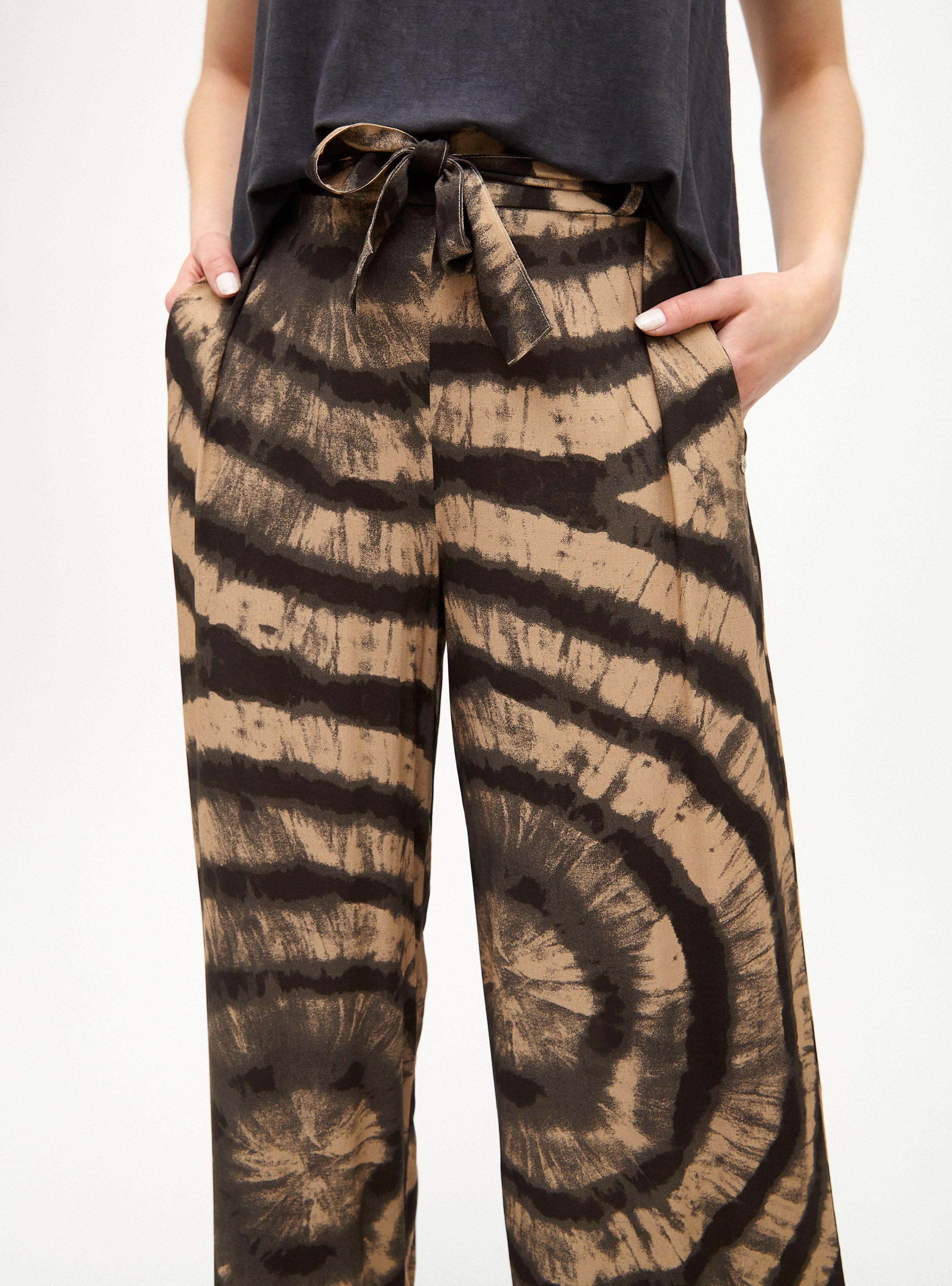 Pantalón Pierna Ancha Elasticado Cintura Full Estampado-2