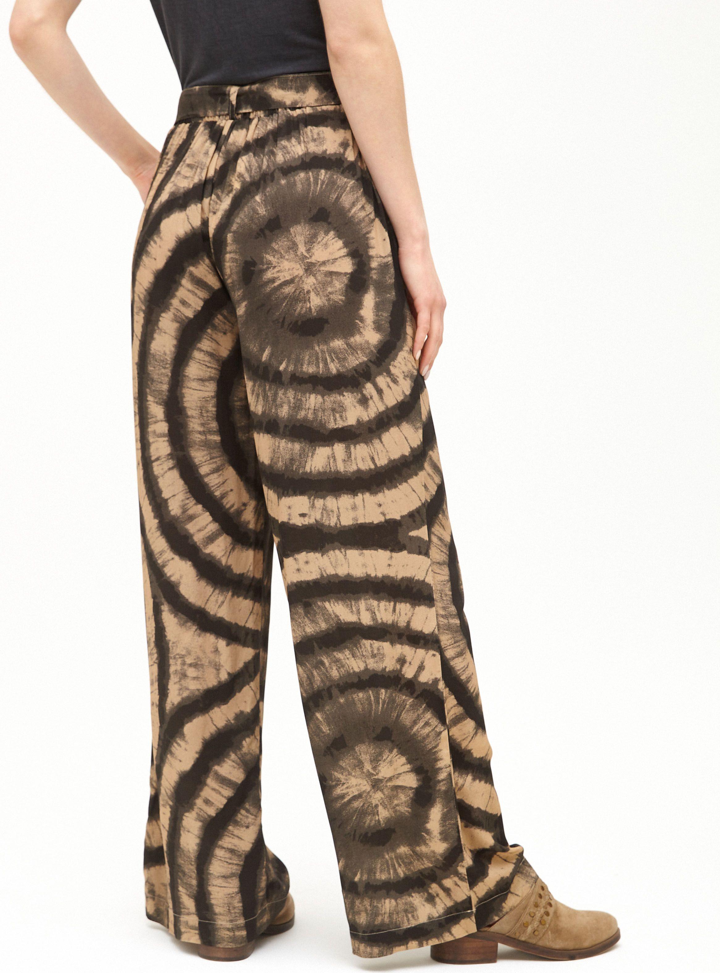 Pantalón Pierna Ancha Elasticado Cintura Full Estampado-1