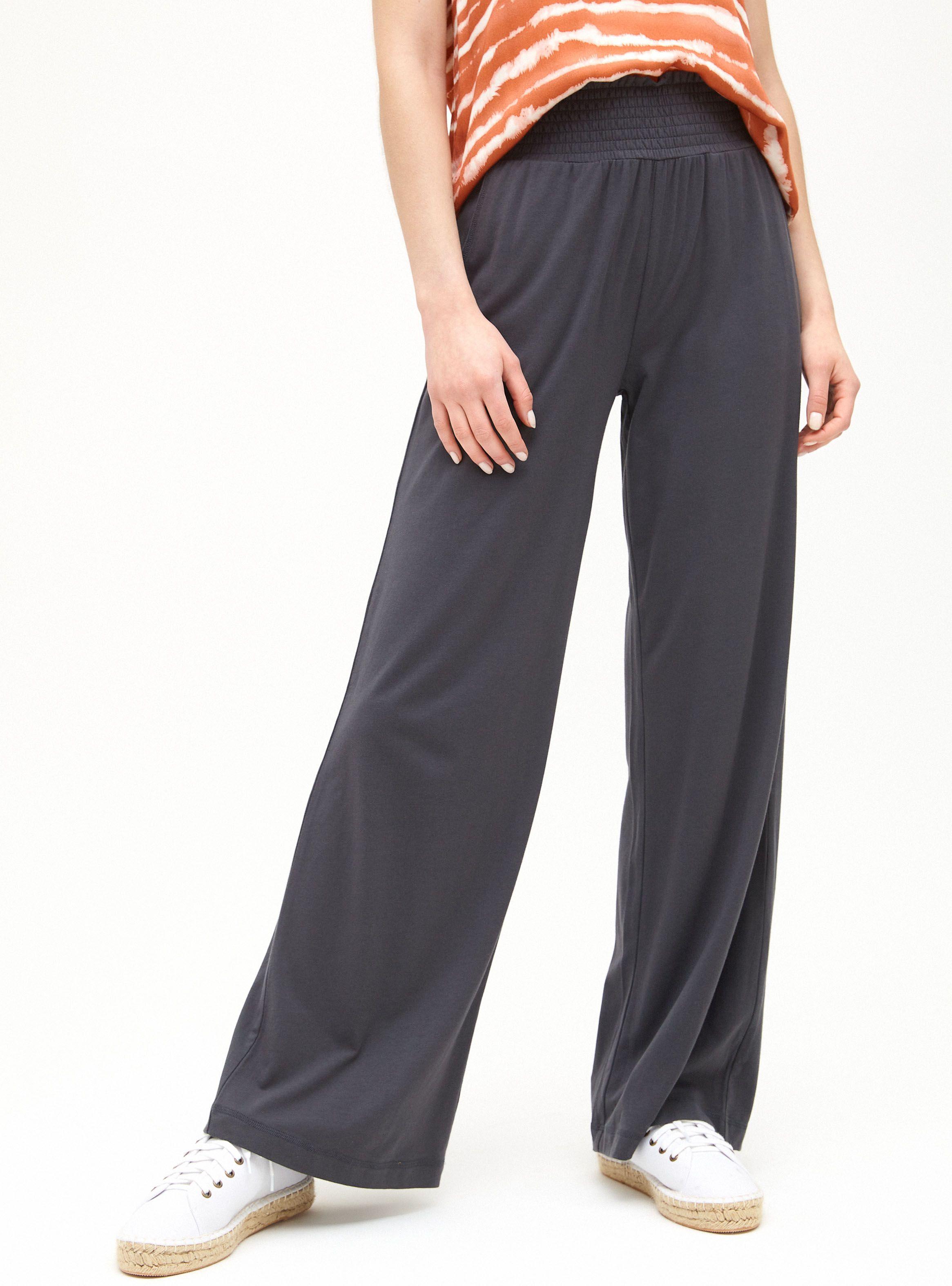 Pantalón Pierna Ancha con Panal Recogido-0