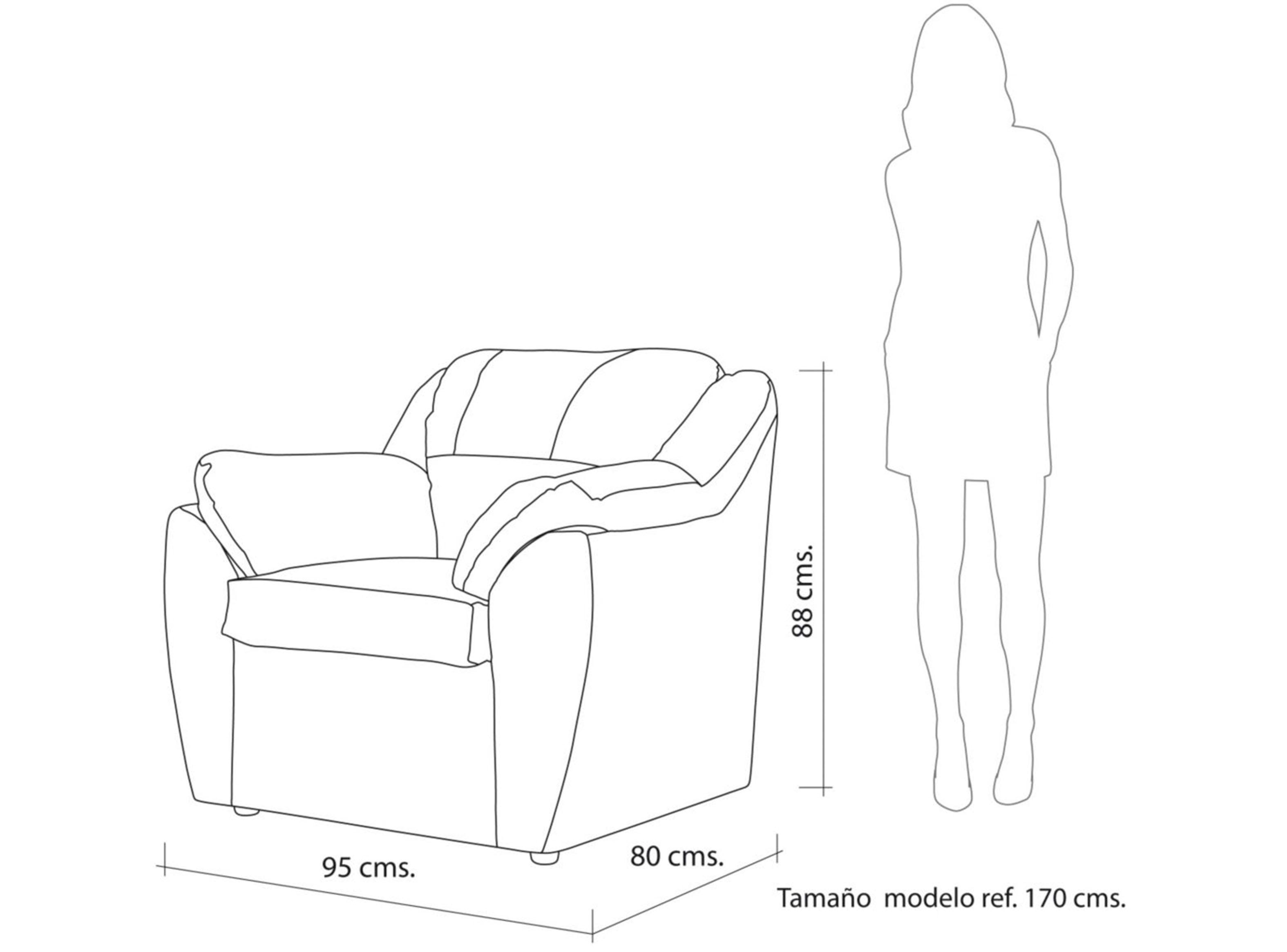 Juego Living Genova Ecocuero 2C + 2 Sillones-7