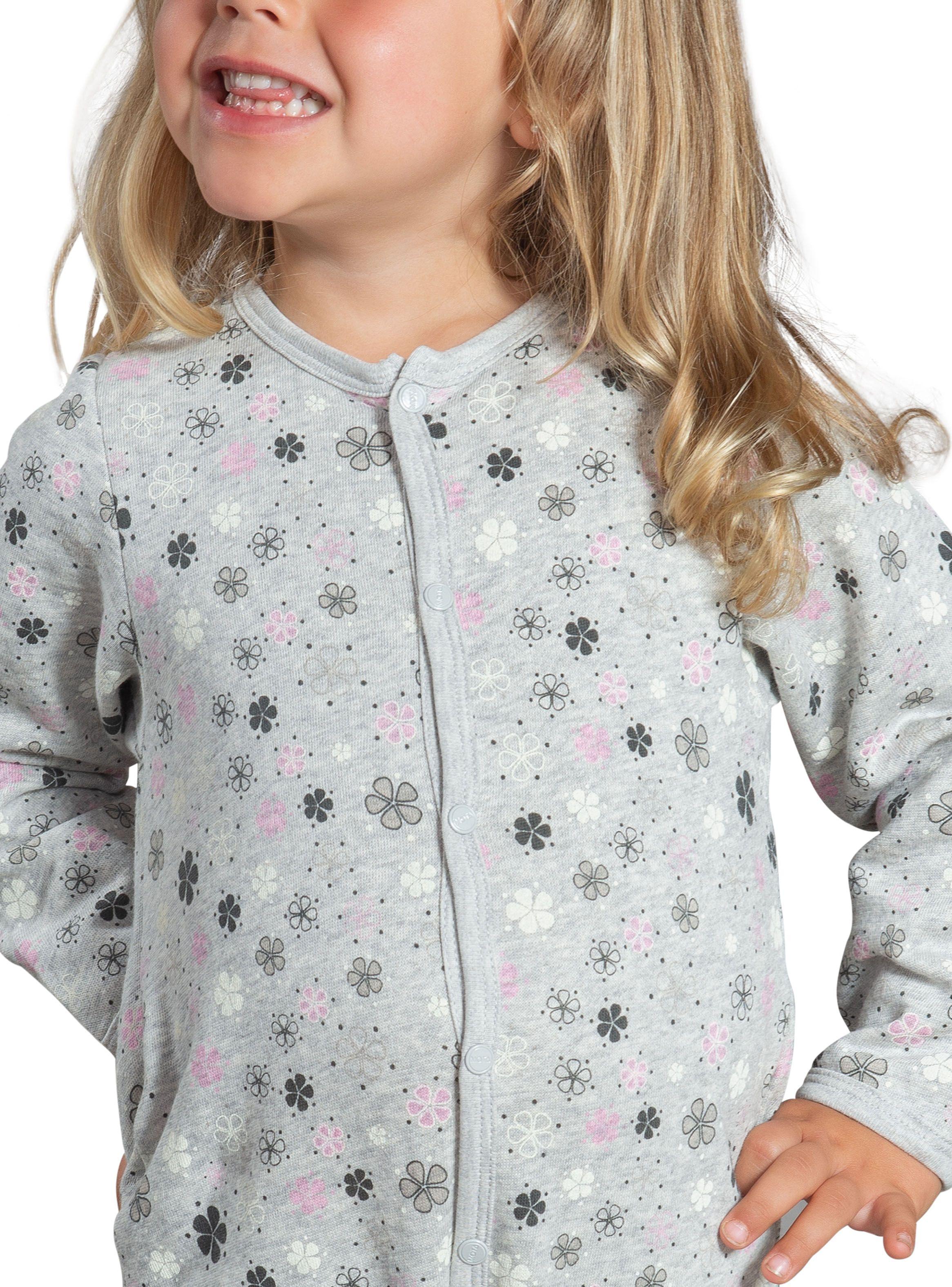 Pijama Mota Gris Niña Manga Larga Algodón Mota-1