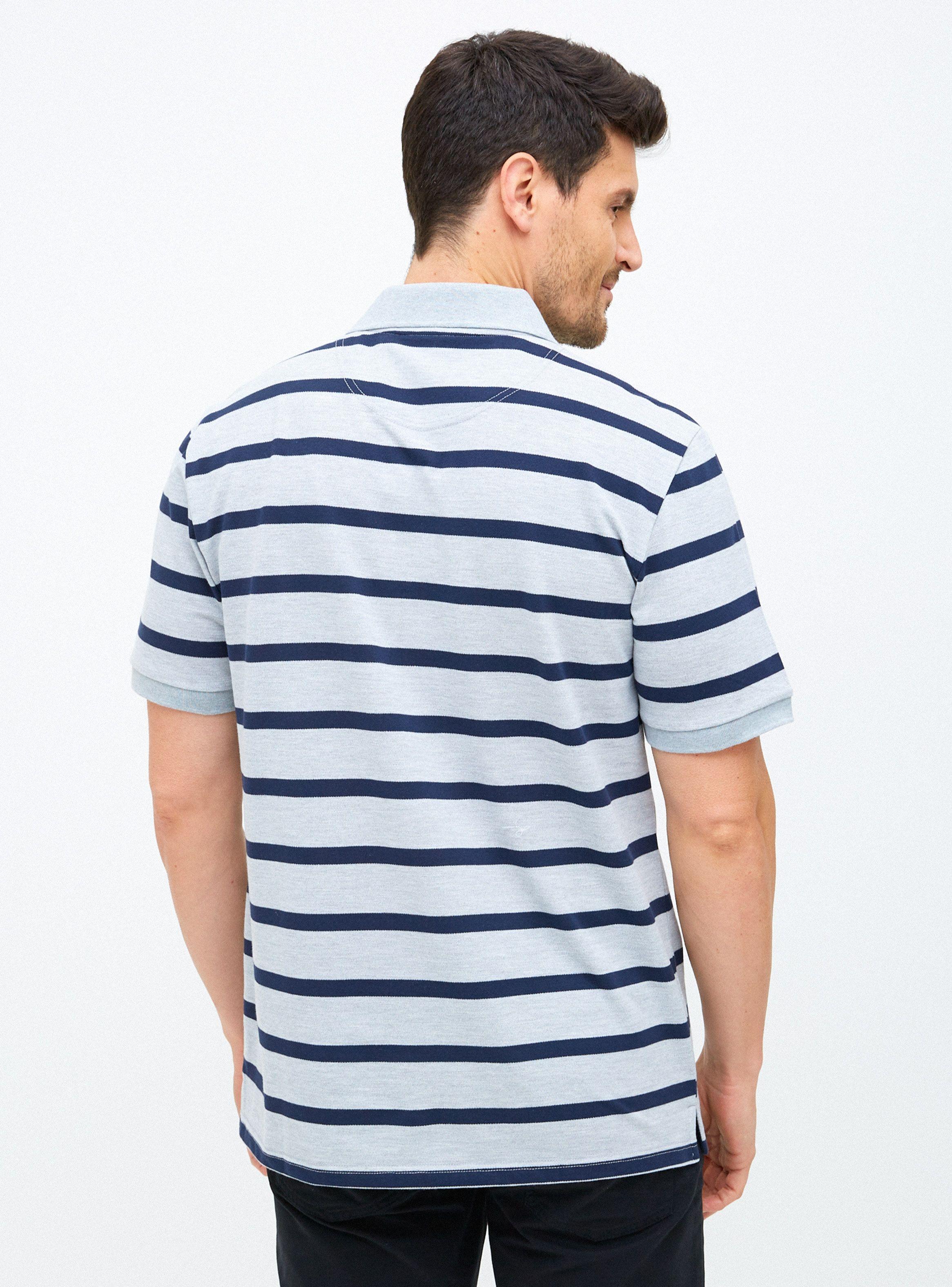 Polera Piqué Manga Corta Rayada-1