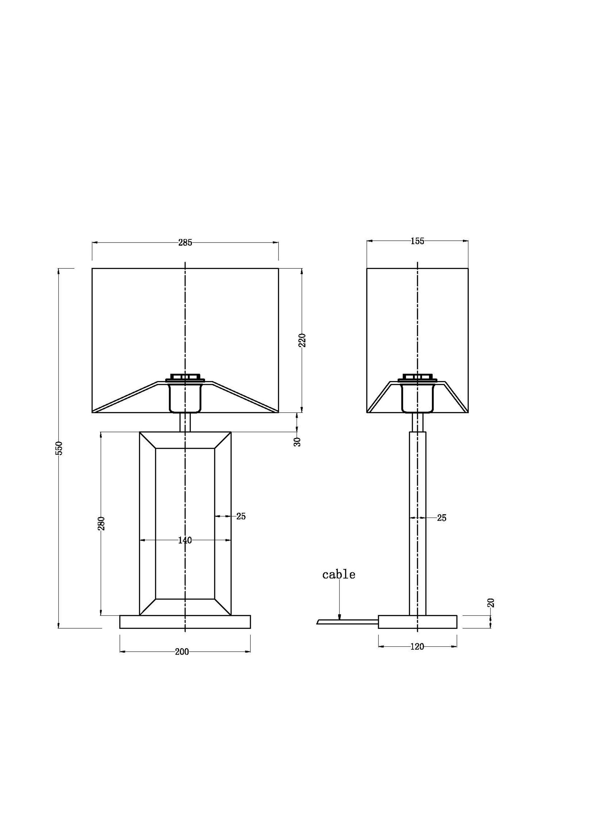 Lámpara de Sobremesa Mini Mx Acero Diseño 3-1
