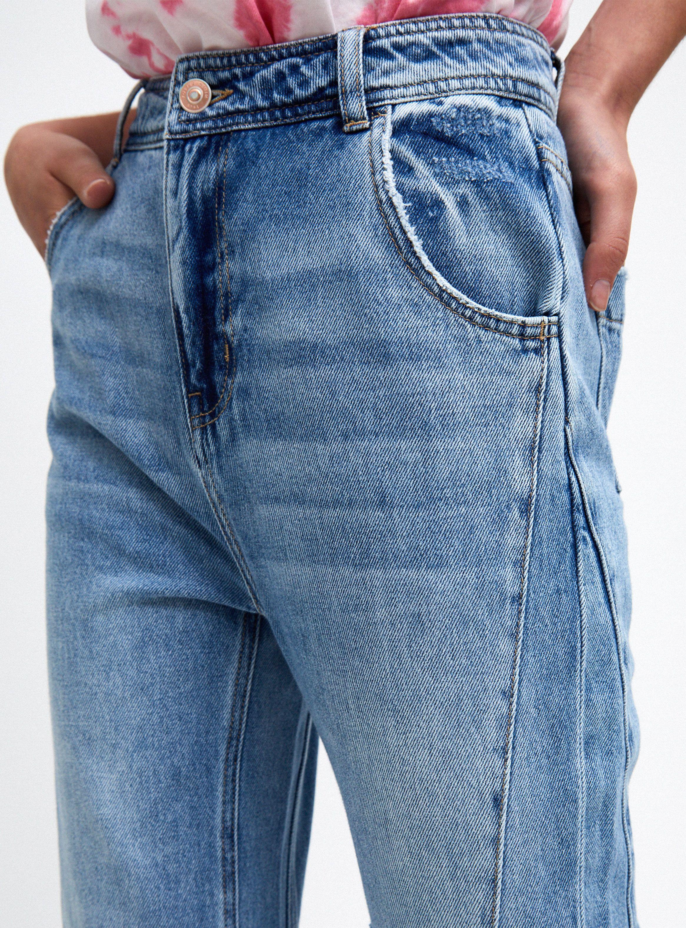 Jeans Straight Cortes Relajado-2