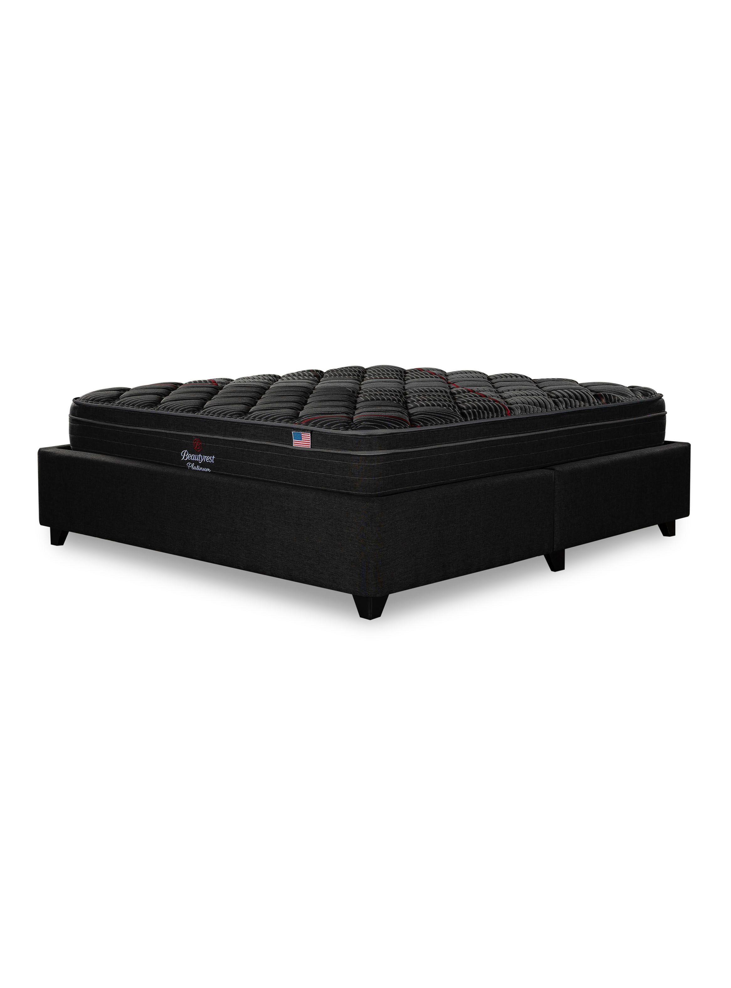 Cama Europea Bignest Platinum Base Dividida 2 Plazas + Respaldo Tibet Marengo-2