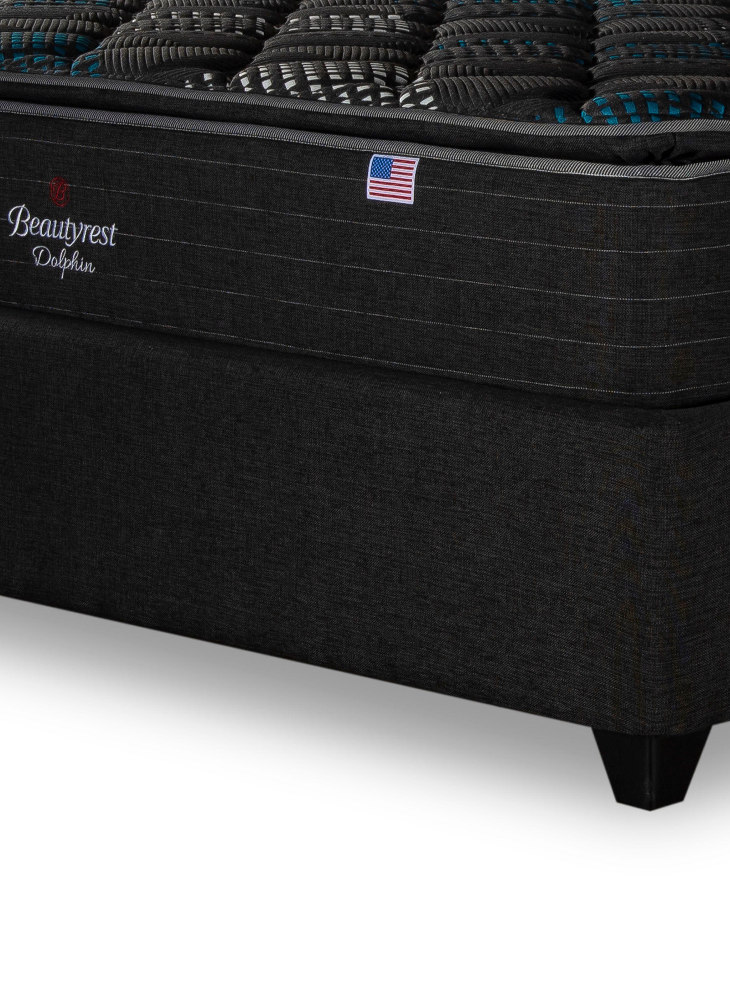 Cama Europea Bignest Dolphin King + Respaldo Tibet Marengo-3
