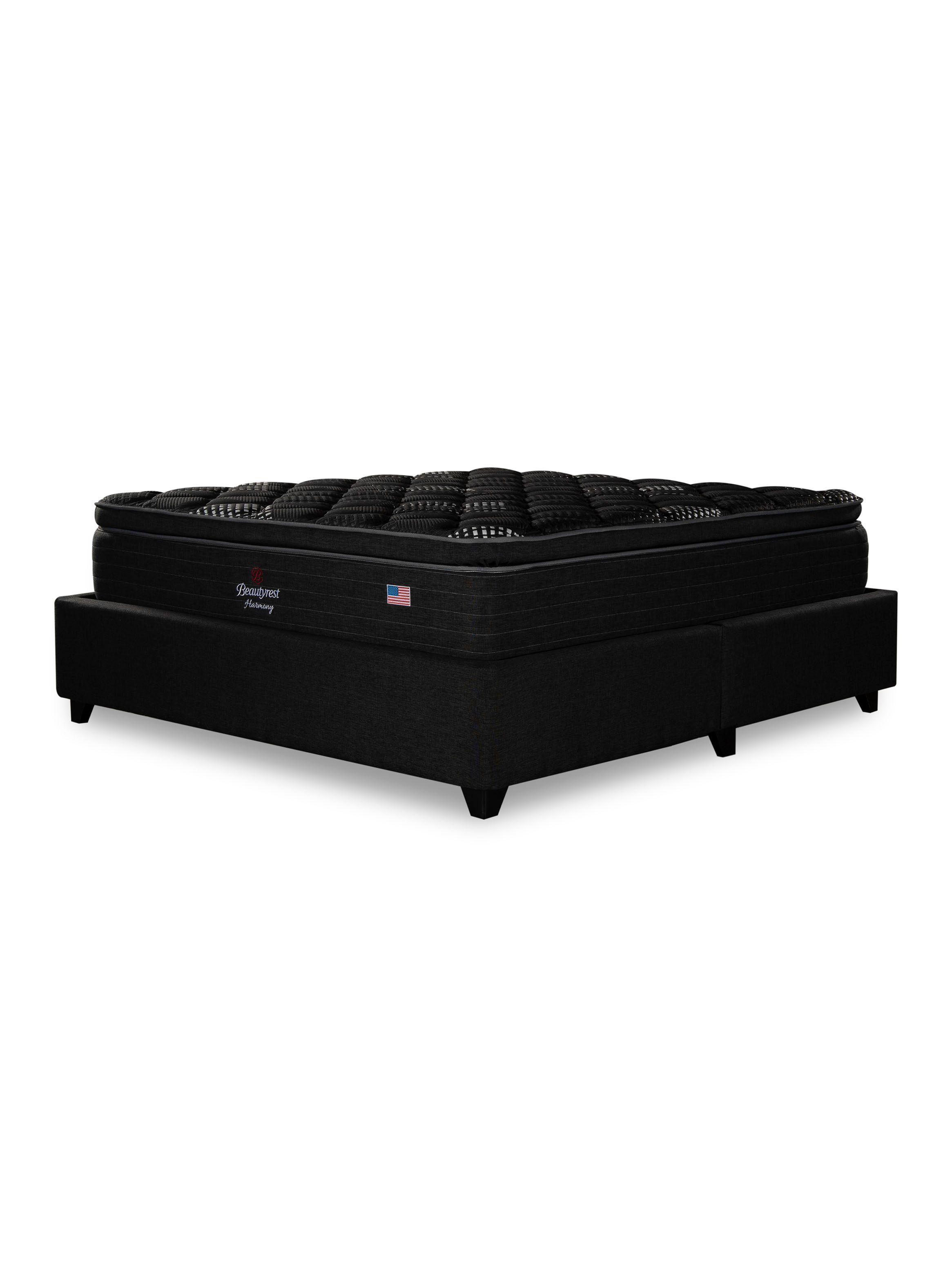 Cama Europea Bignest Harmony King + Respaldo Tibet Marengo-2