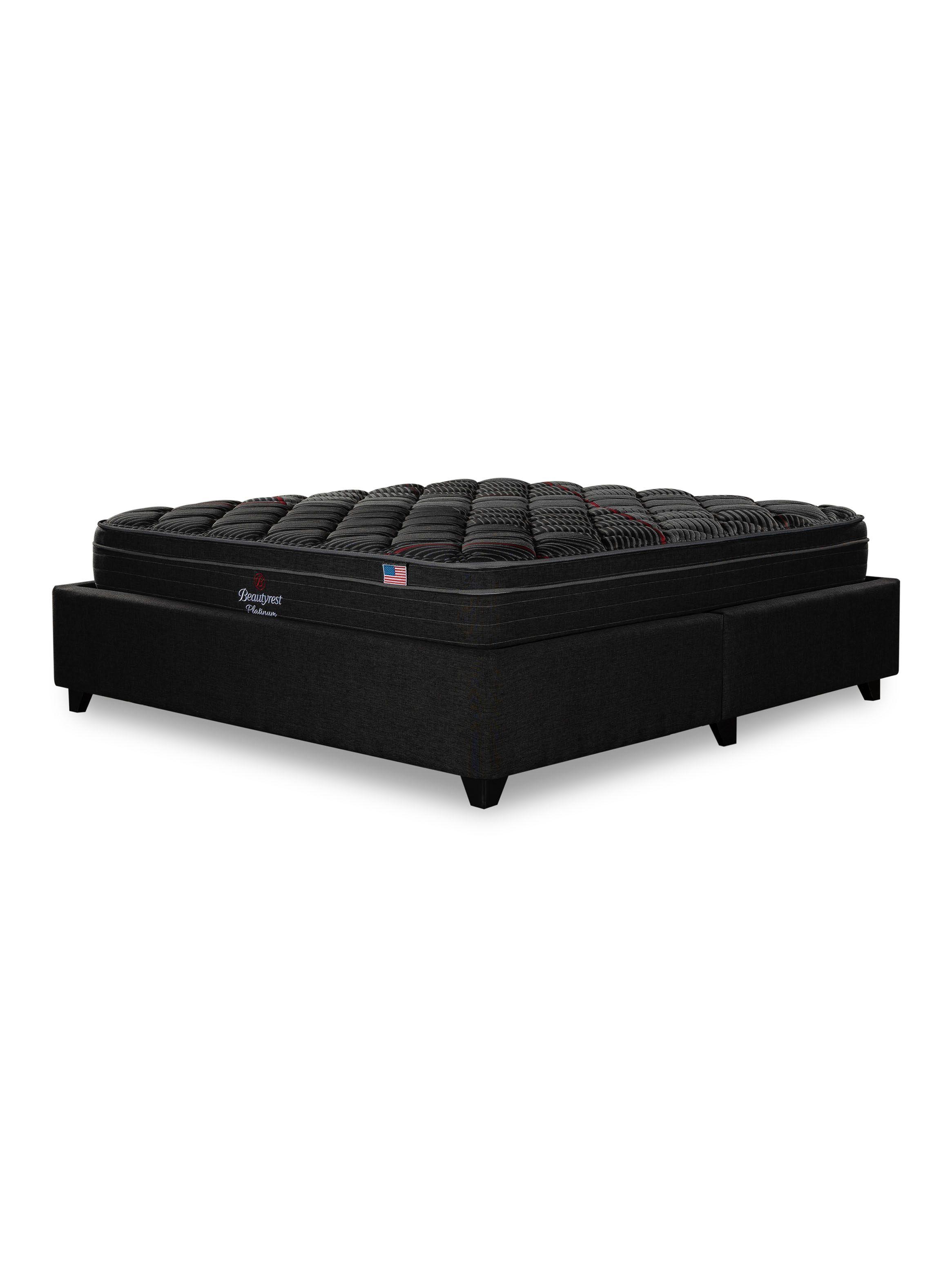 Cama Europea Bignest Platinum Base Dividida 2 Plazas + Respaldo Tignes Marengo-2