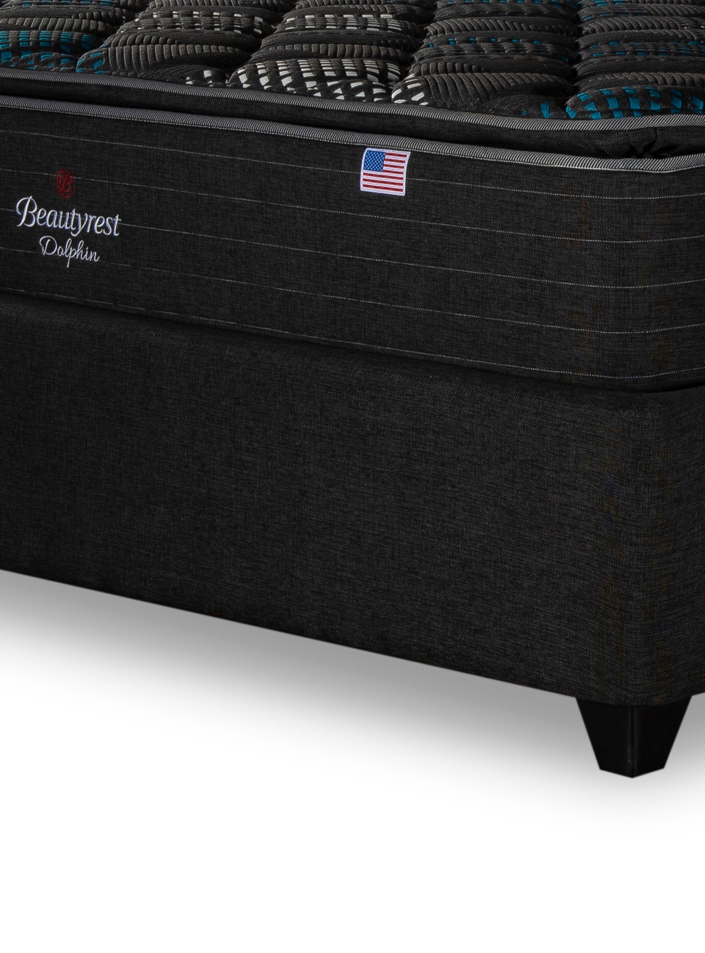 Cama Europea Bignest Dolphin King + Respaldo Tignes Marengo-3