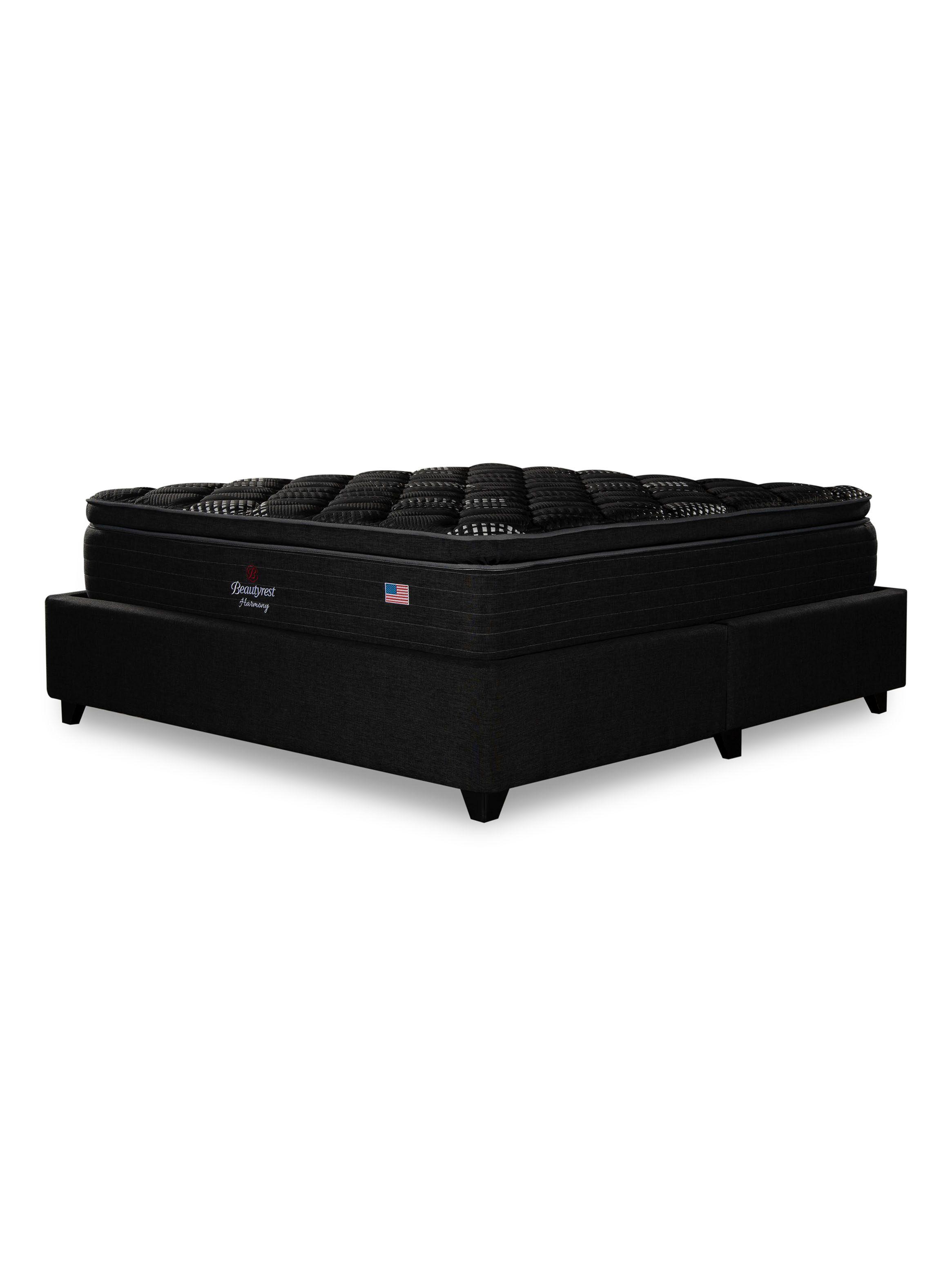 Cama Europea Bignest Harmony Base Dividida 2 Plazas + Respaldo Tignes Marengo-2
