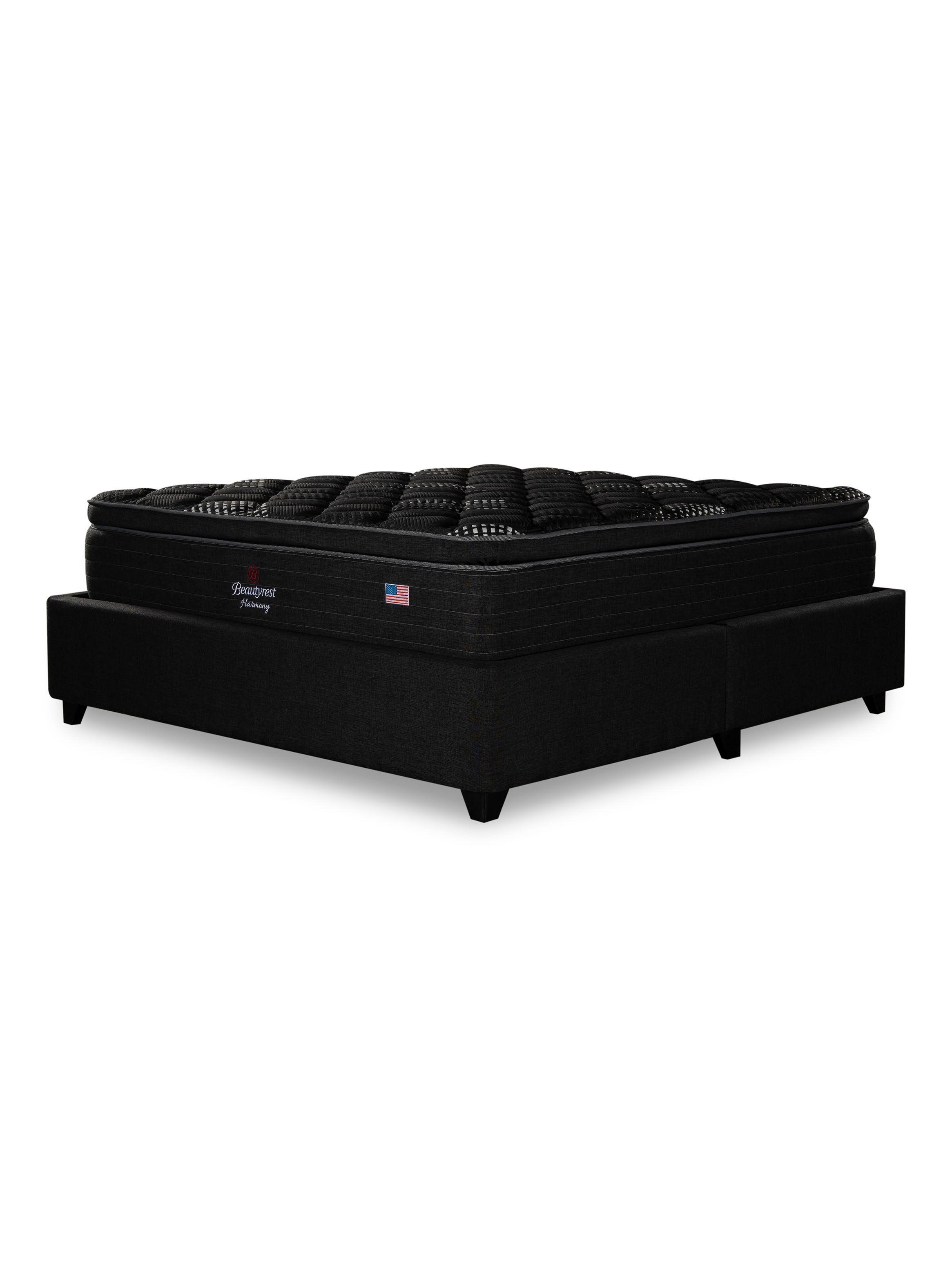 Cama Europea Bignest Harmony King + Respaldo Tignes Marengo-2