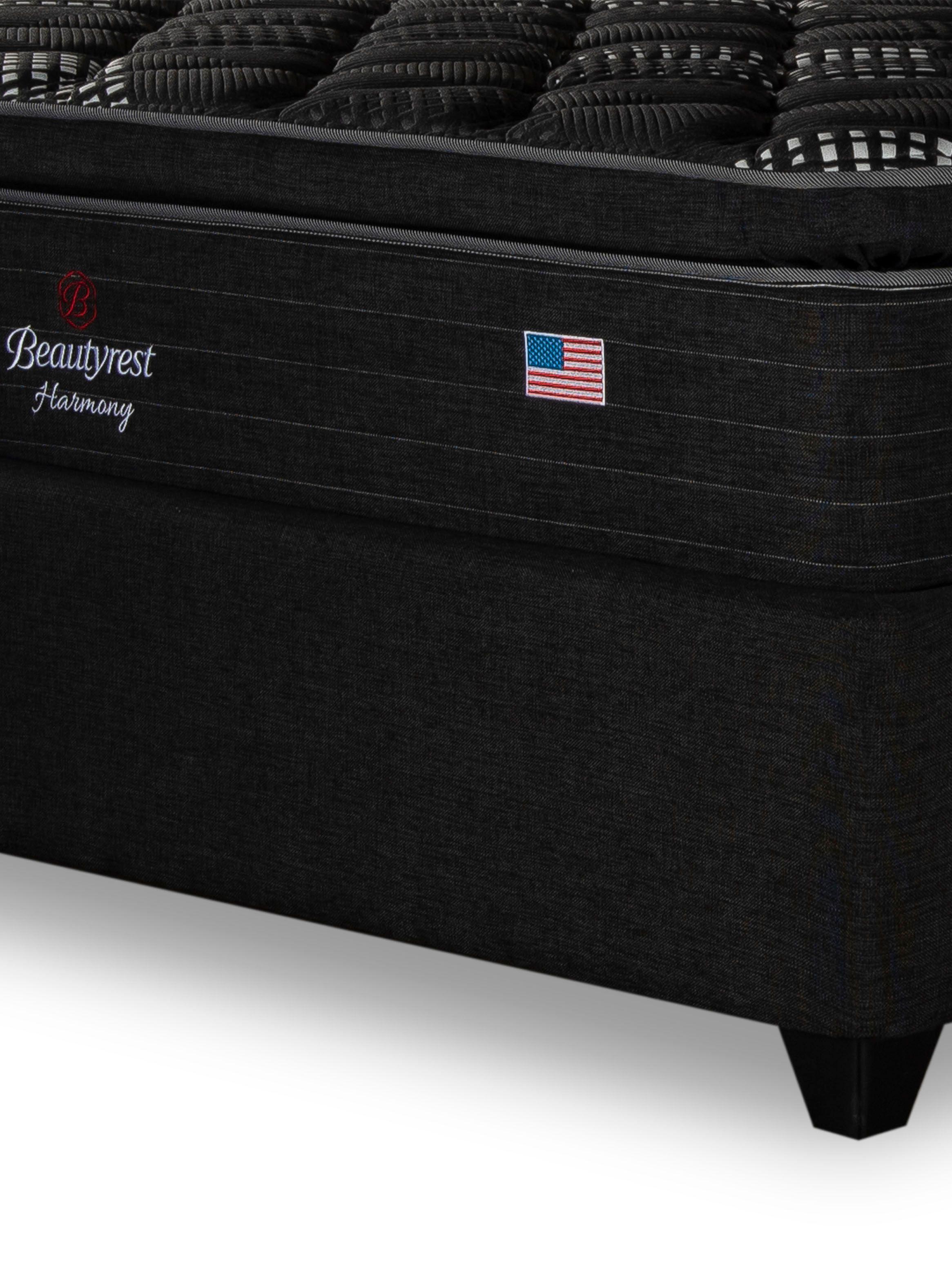 Cama Europea Bignest Harmony King + Respaldo Tignes Marengo-3