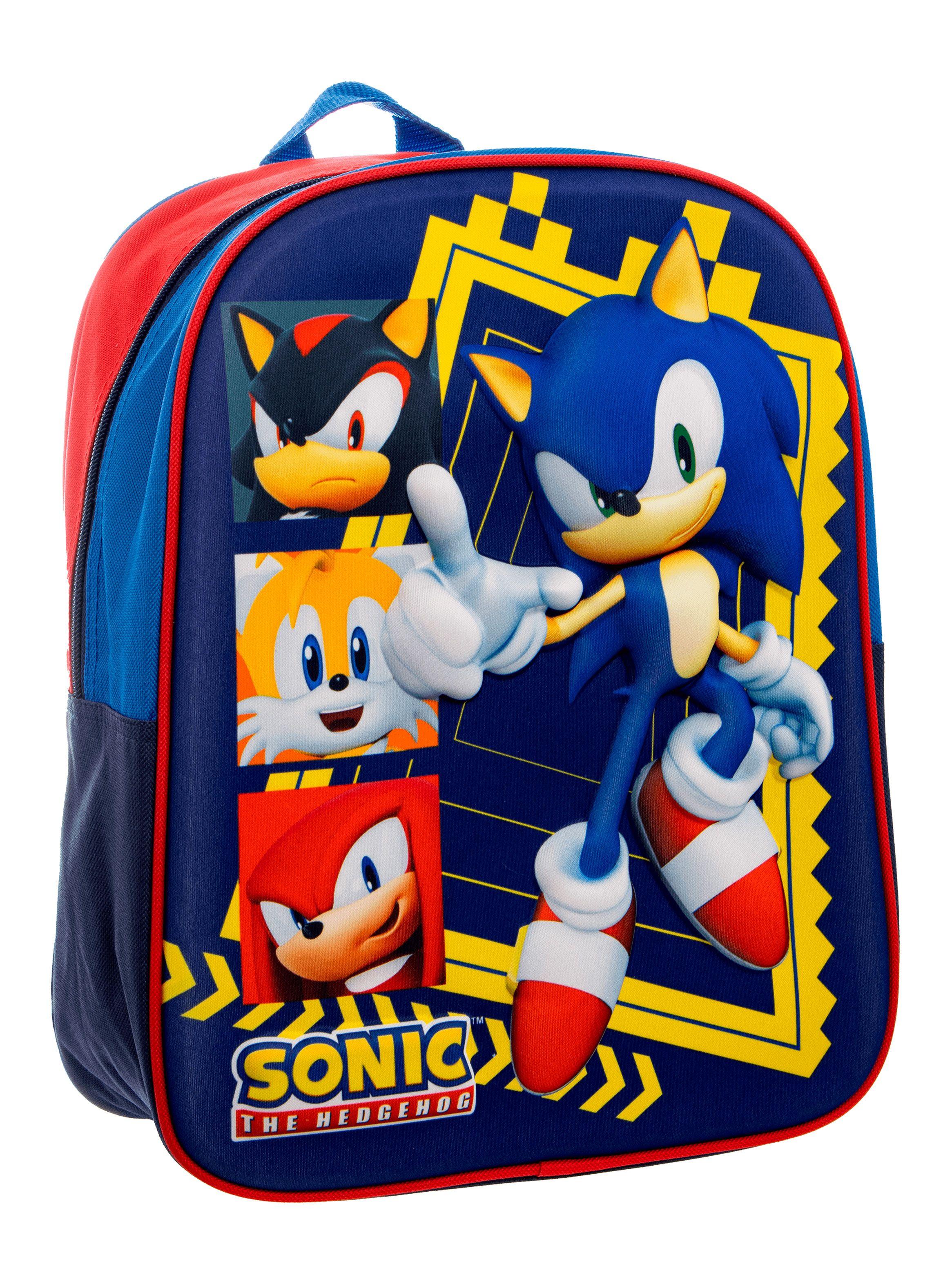 Mochila Pre Escolar Panel 3D Sonic-0