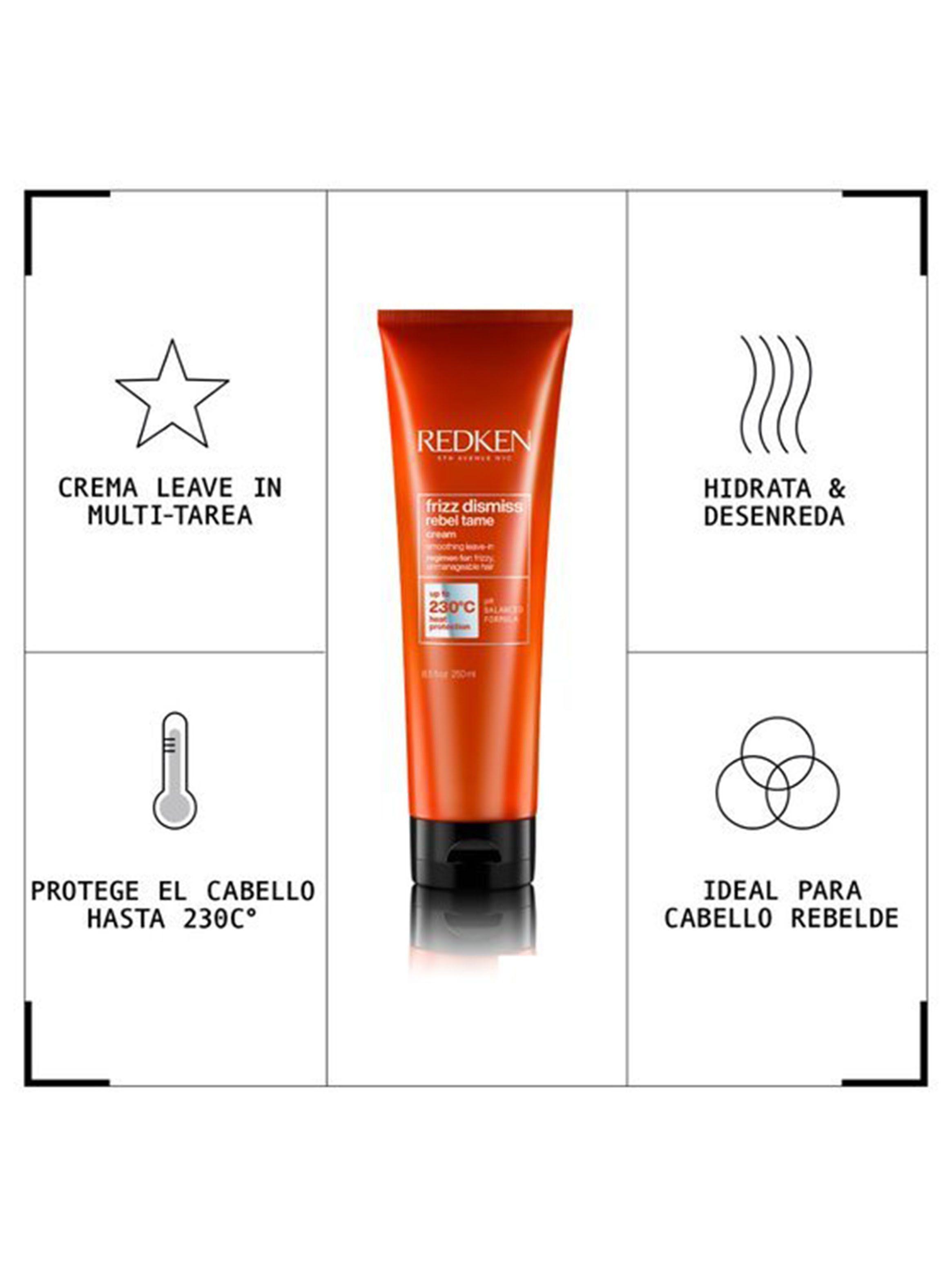 Protector térmico en crema Rebel Tame Frizz Dismiss Anti Frizz 250ml-2